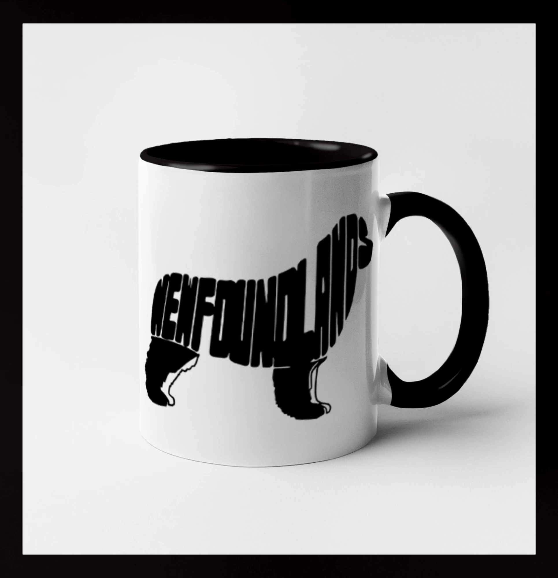 Novofundlandský pes - nápis v tělě