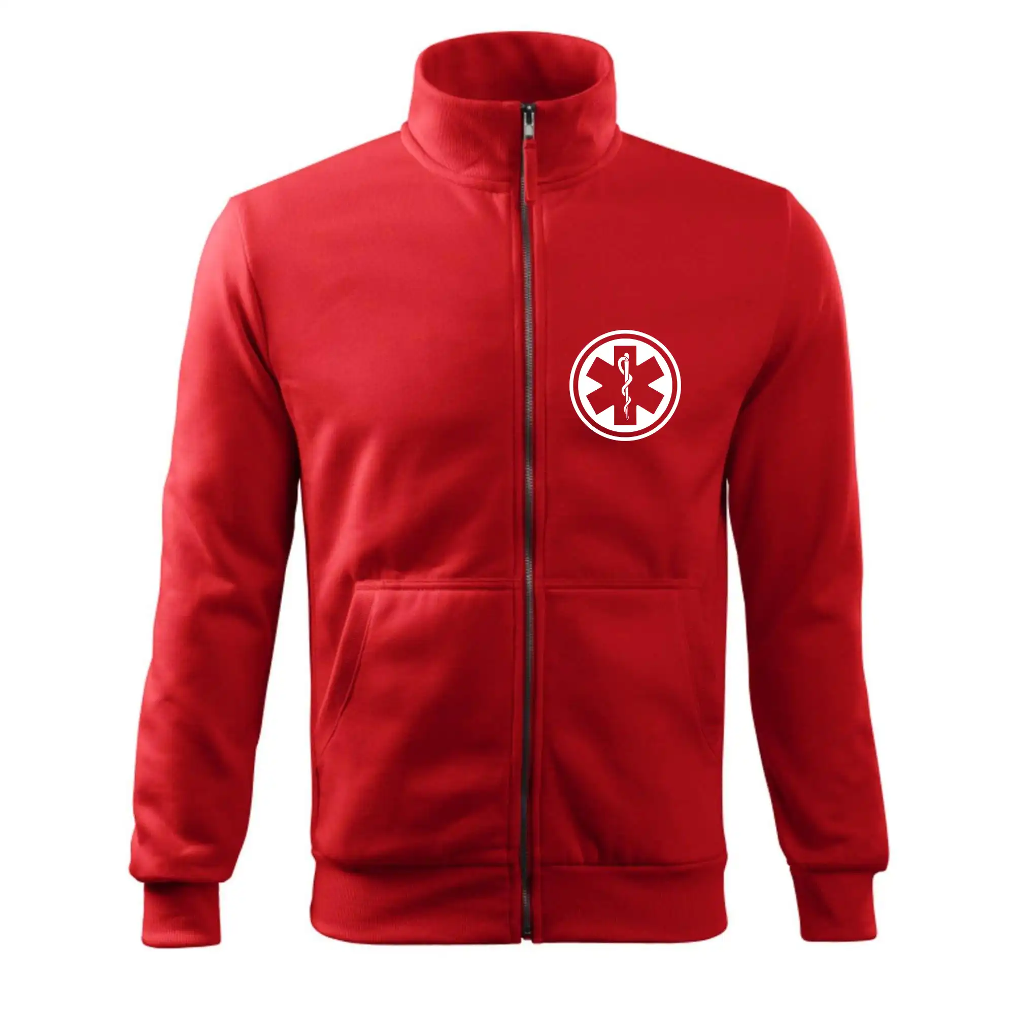 Tričká a mikiny pre záchranárov a lekárov - Kvalitné oblečenie pre zdravotníkov - Rescue logo samostatné guľaté - Mikina bez kapucne Adventure