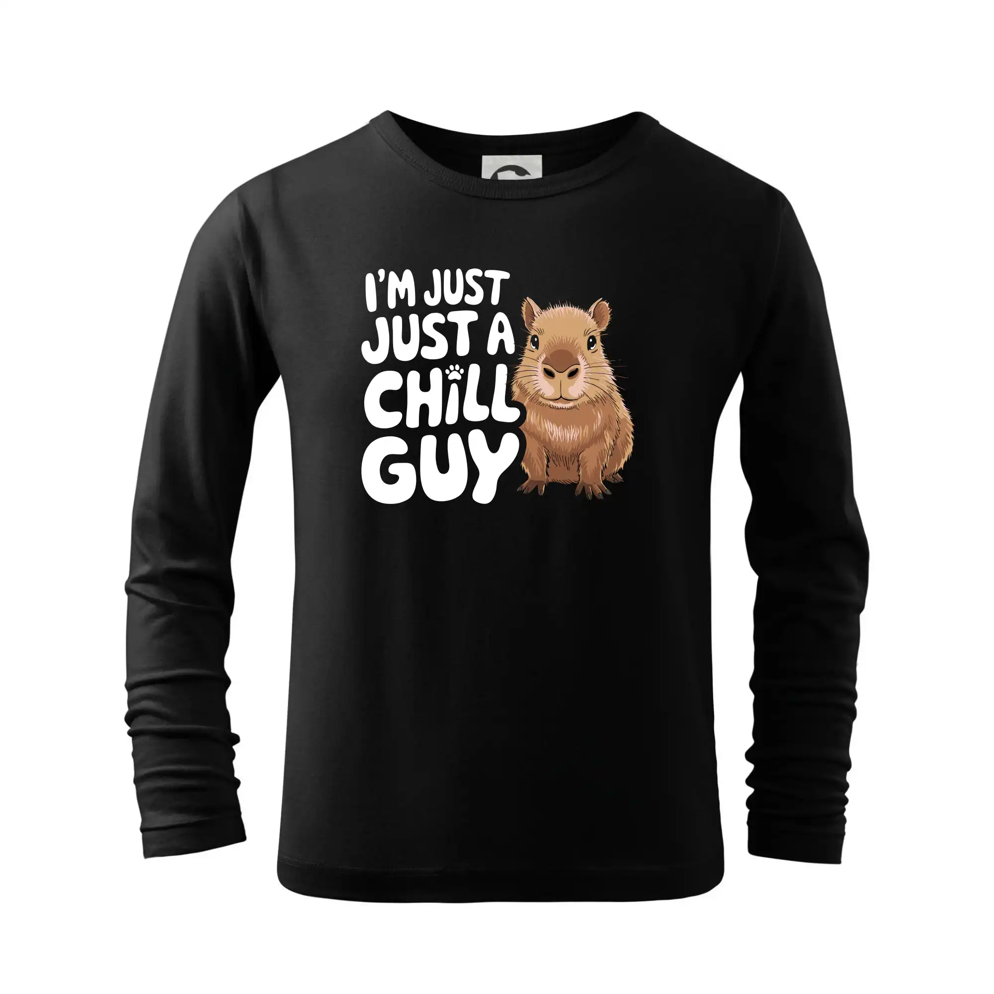 Tričká so zvieratami - Capybara I'm Just a Chill Guy - Tričko detské Long Sleeve