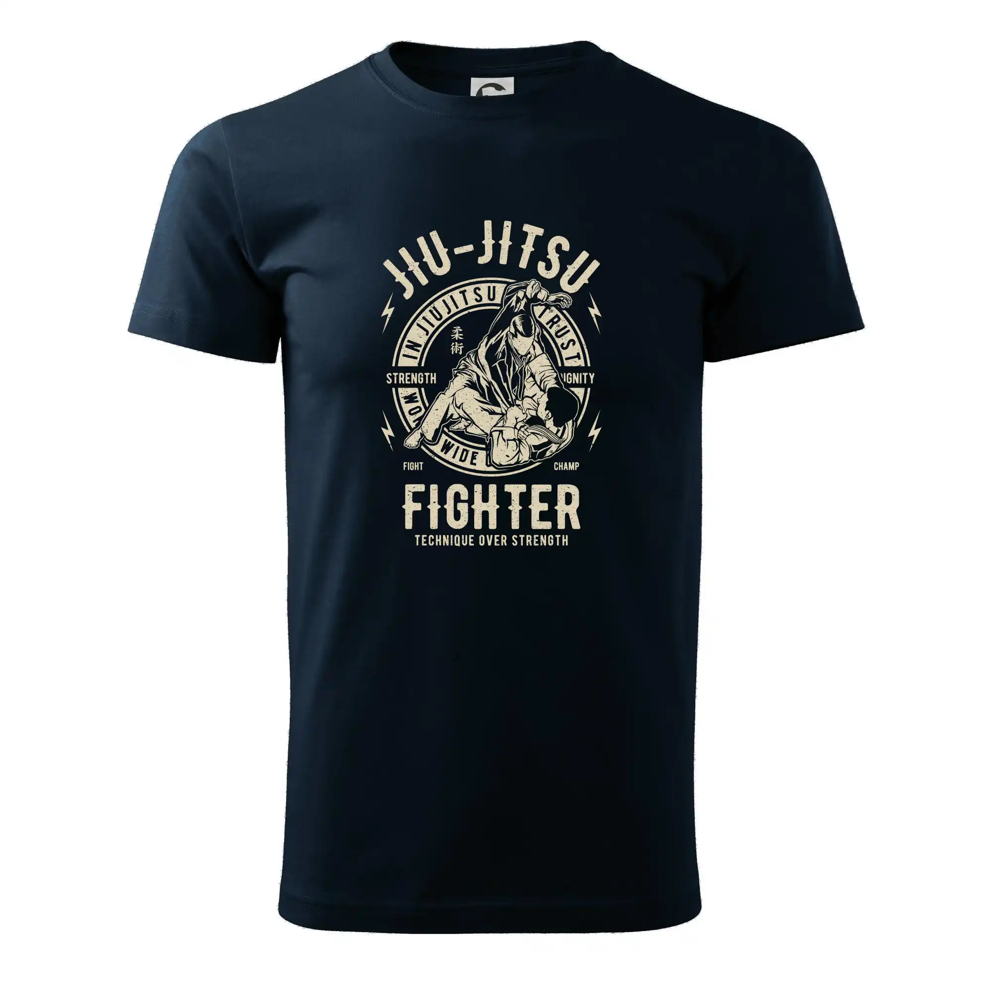 Tričká Karate - Jiu Jitsu logo guľaté - Pánske tričko nižšej gramáže