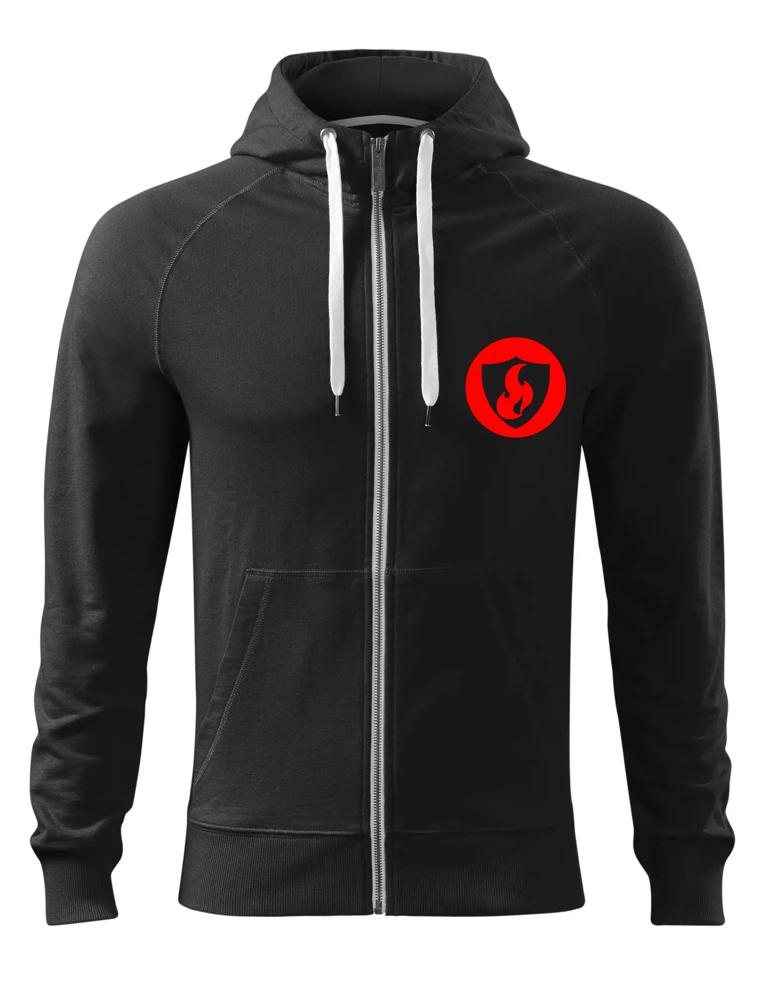 Originálne tričká pre hasičov - Erb plameň na prso - Mikina Voyage  - 100% bavlna