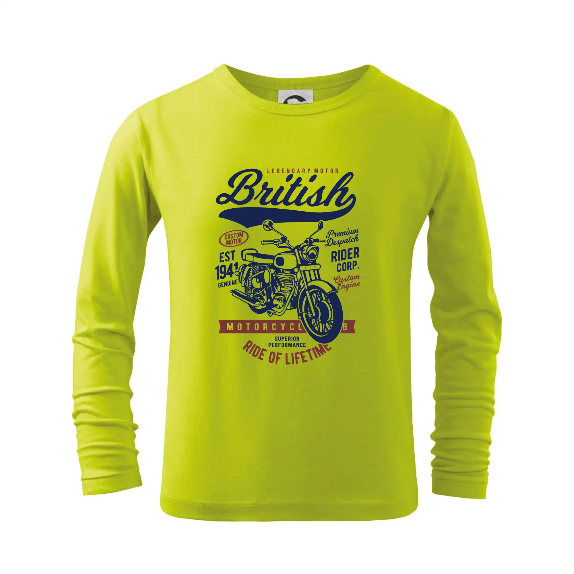 Tričká pre motorkárov¨ - British Motorcycle - Tričko detské Long Sleeve