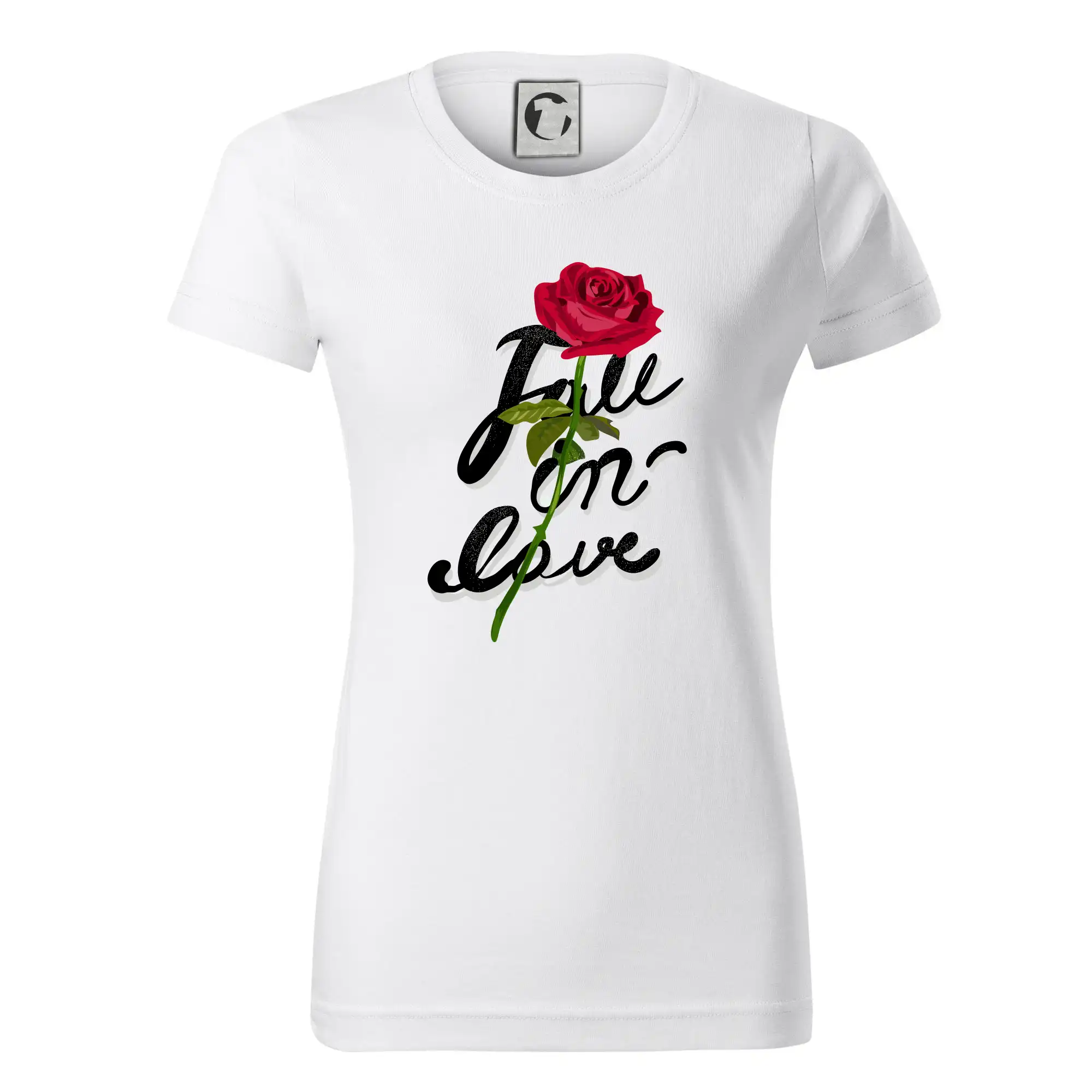 Tričká pre zamilovaných - Fall in Love - Dámske tričko basic - ľahko voľnejšie a dlhšie