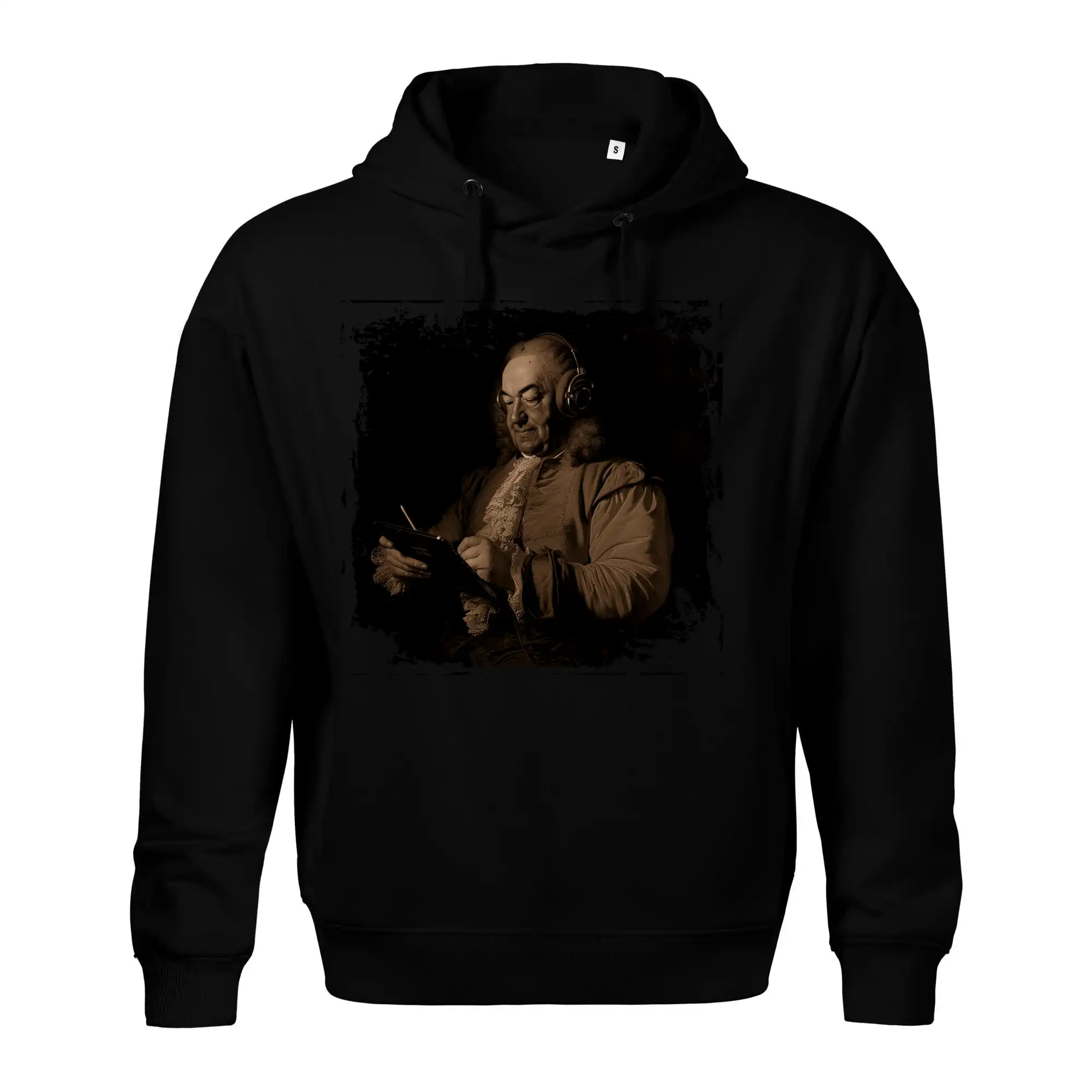 Johann Sebastian Bach se sluchátky