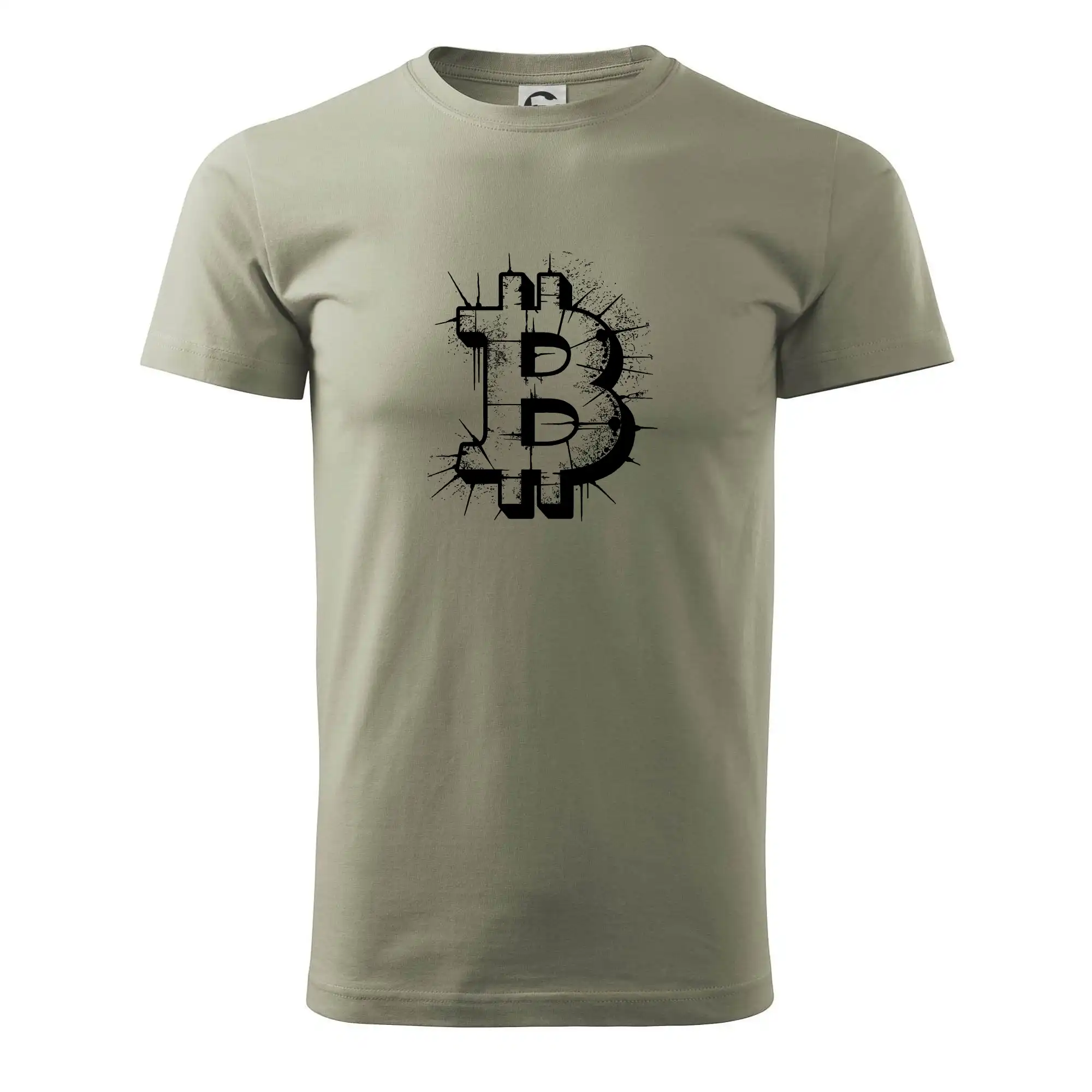Bitcoin kresba ceruzku - Pánske tričko nižšej gramáže