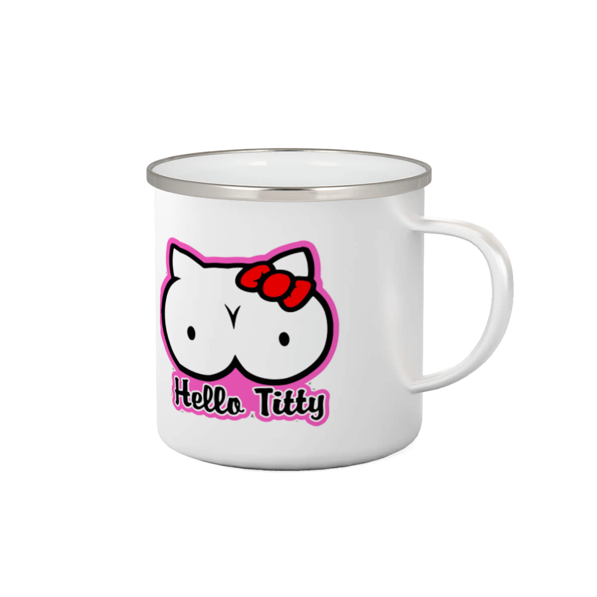 Grafické tričká - Hello titty - Plecháčik