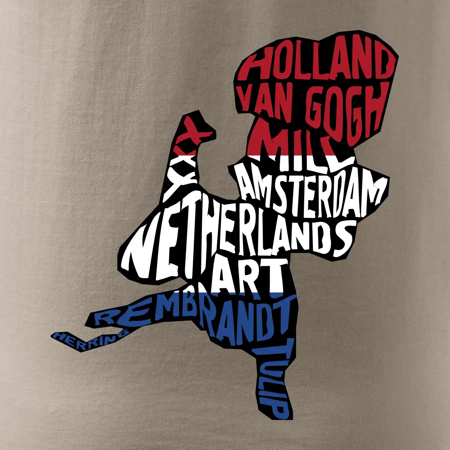 Mapy - názvy měst - Nizozemí