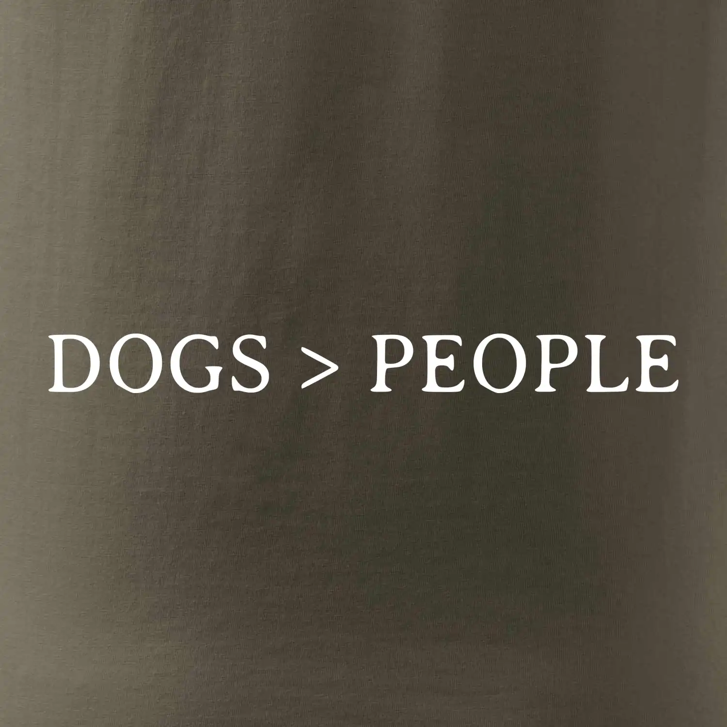 Dogs > People