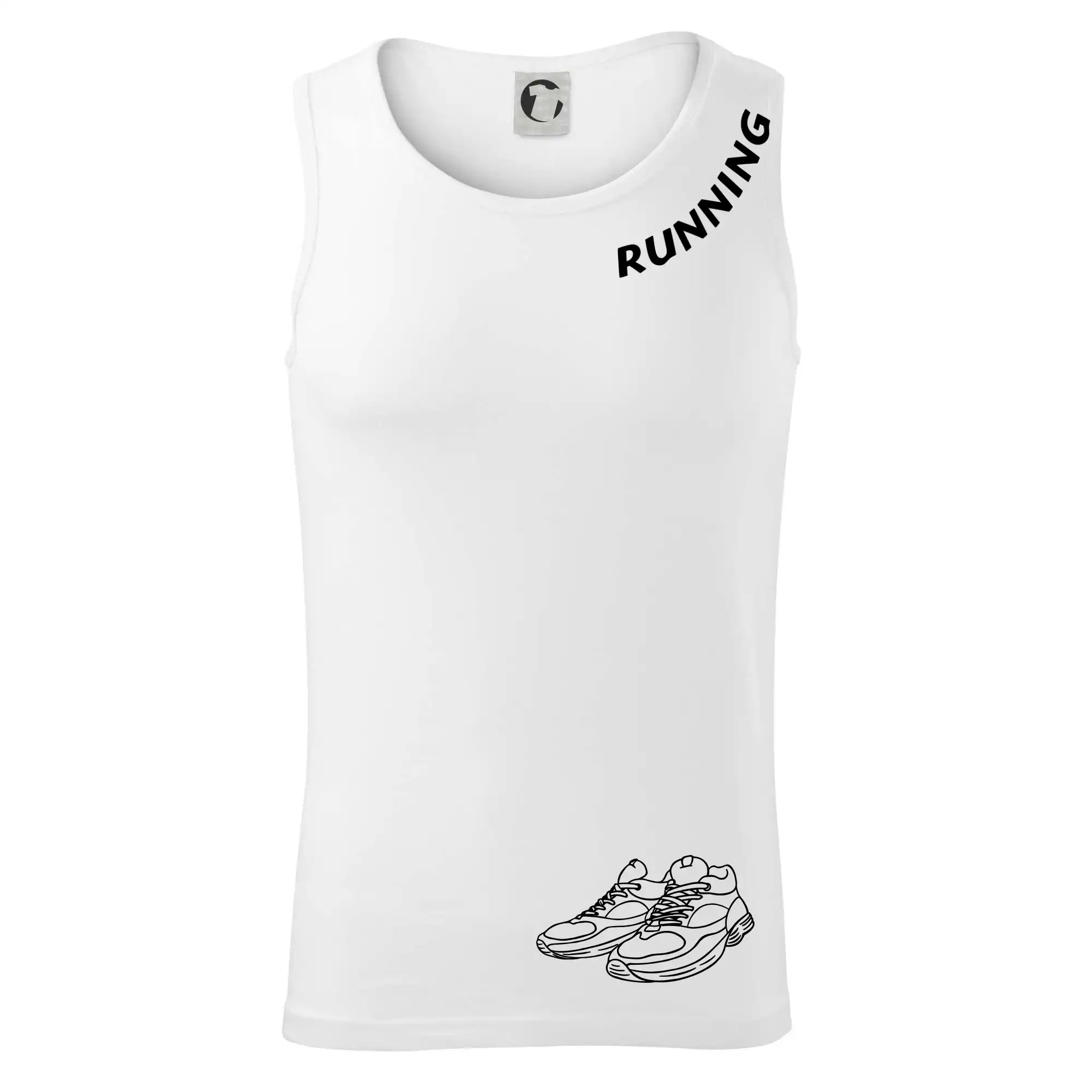 Running nápis šikmo