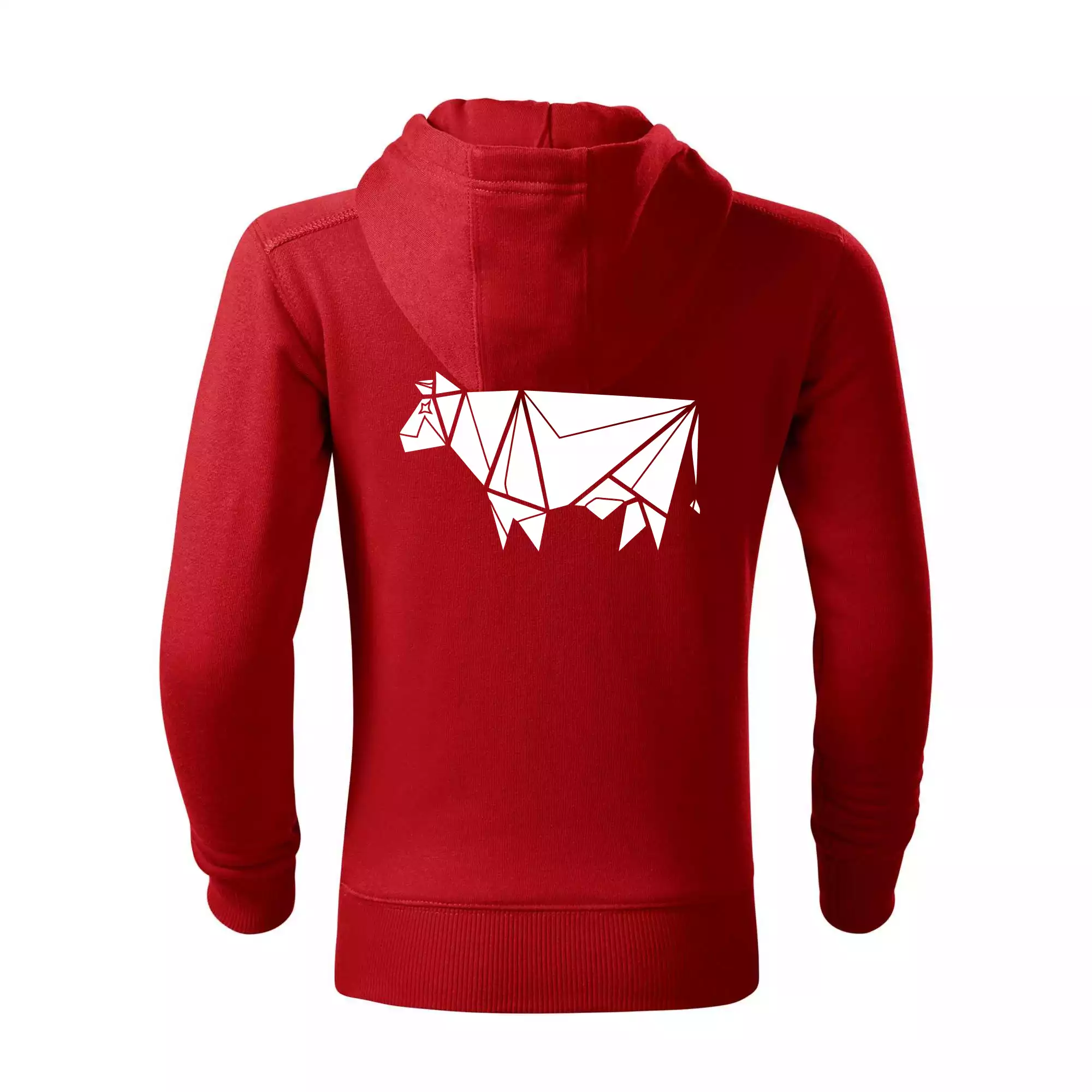 Origami kráva z boku