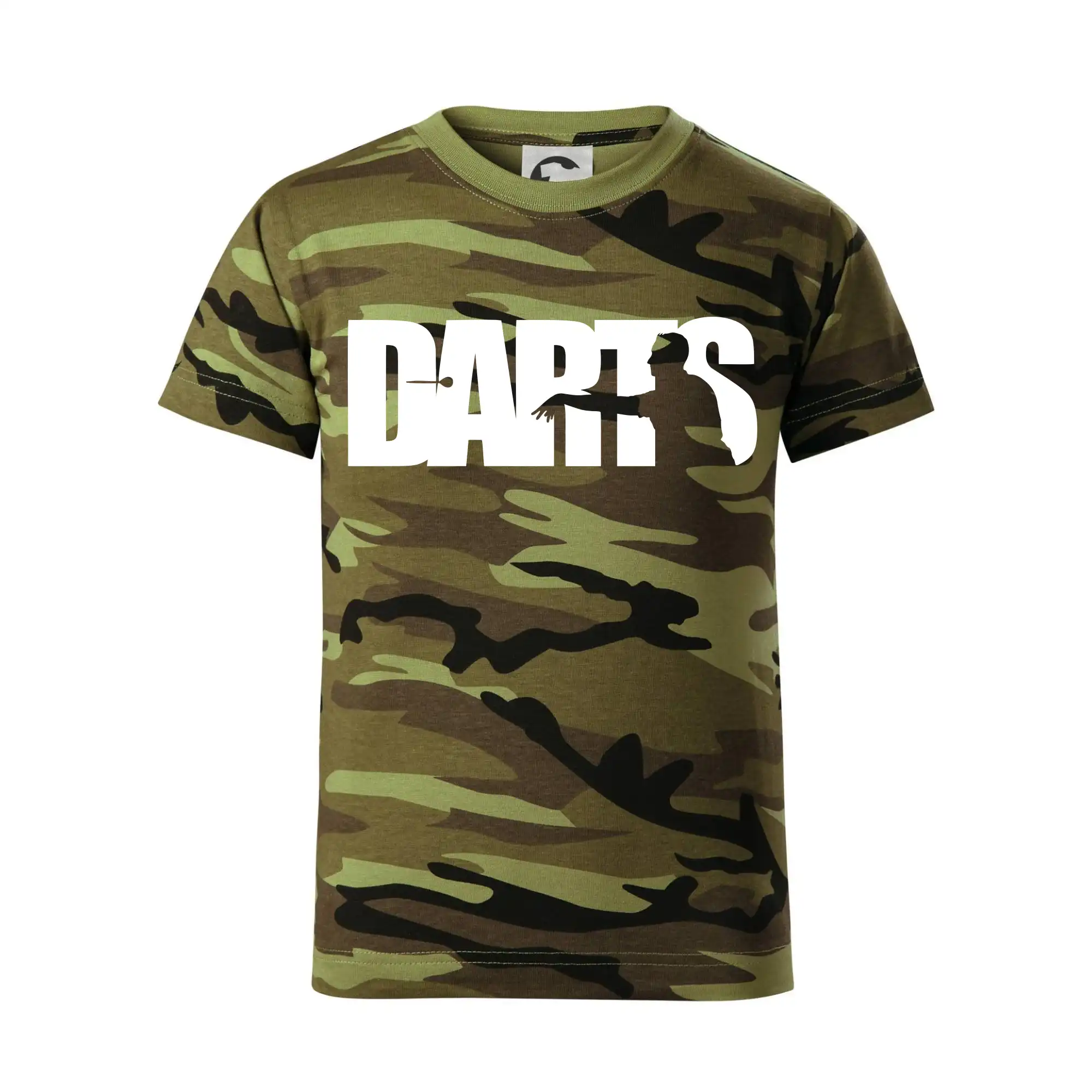 Darts - nápis se šipkařem