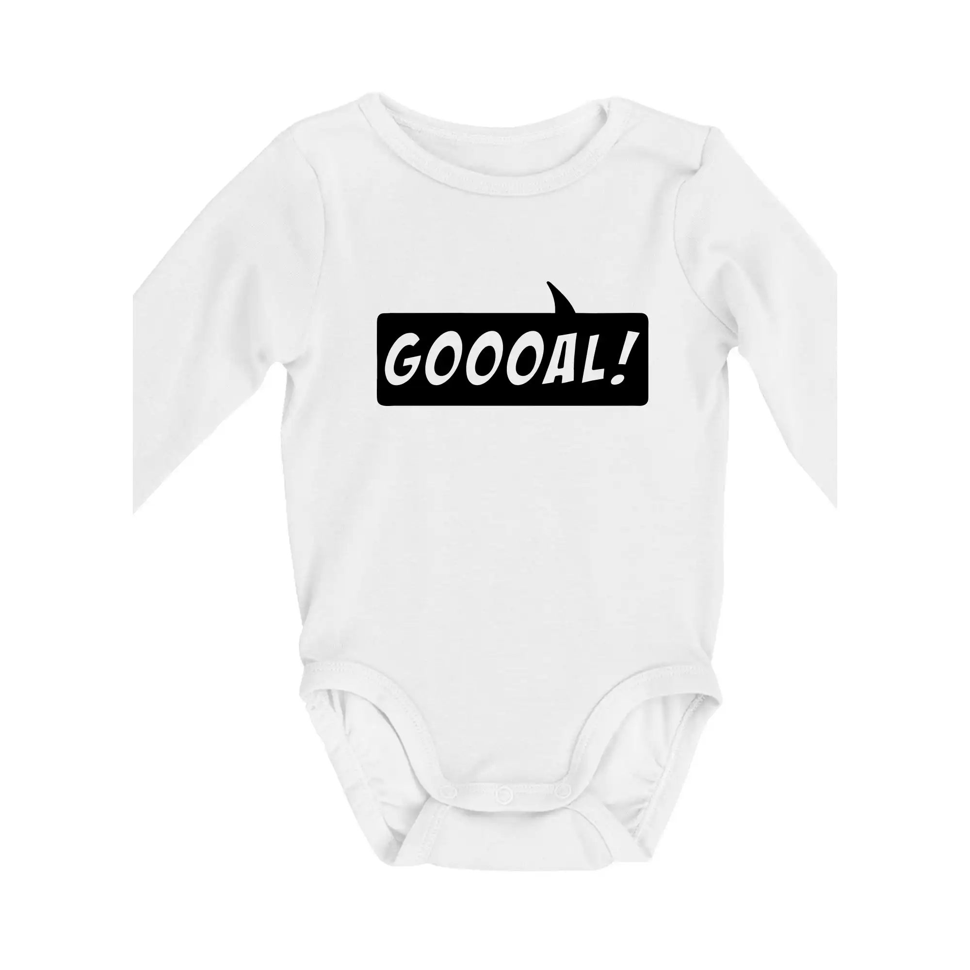 Tričká pre futbalistov - Goooal - Body dojčenské s dlhým rukávom