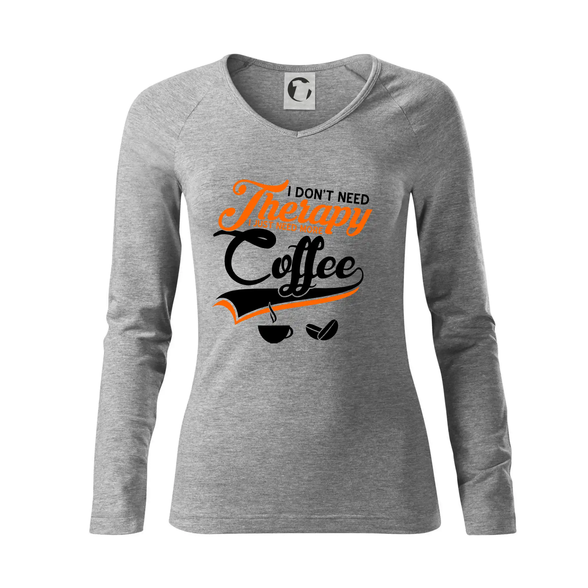 Motívy pre baristu a milovníkov kávy - I don't need therapy coffee - Tričko dámske Elegance