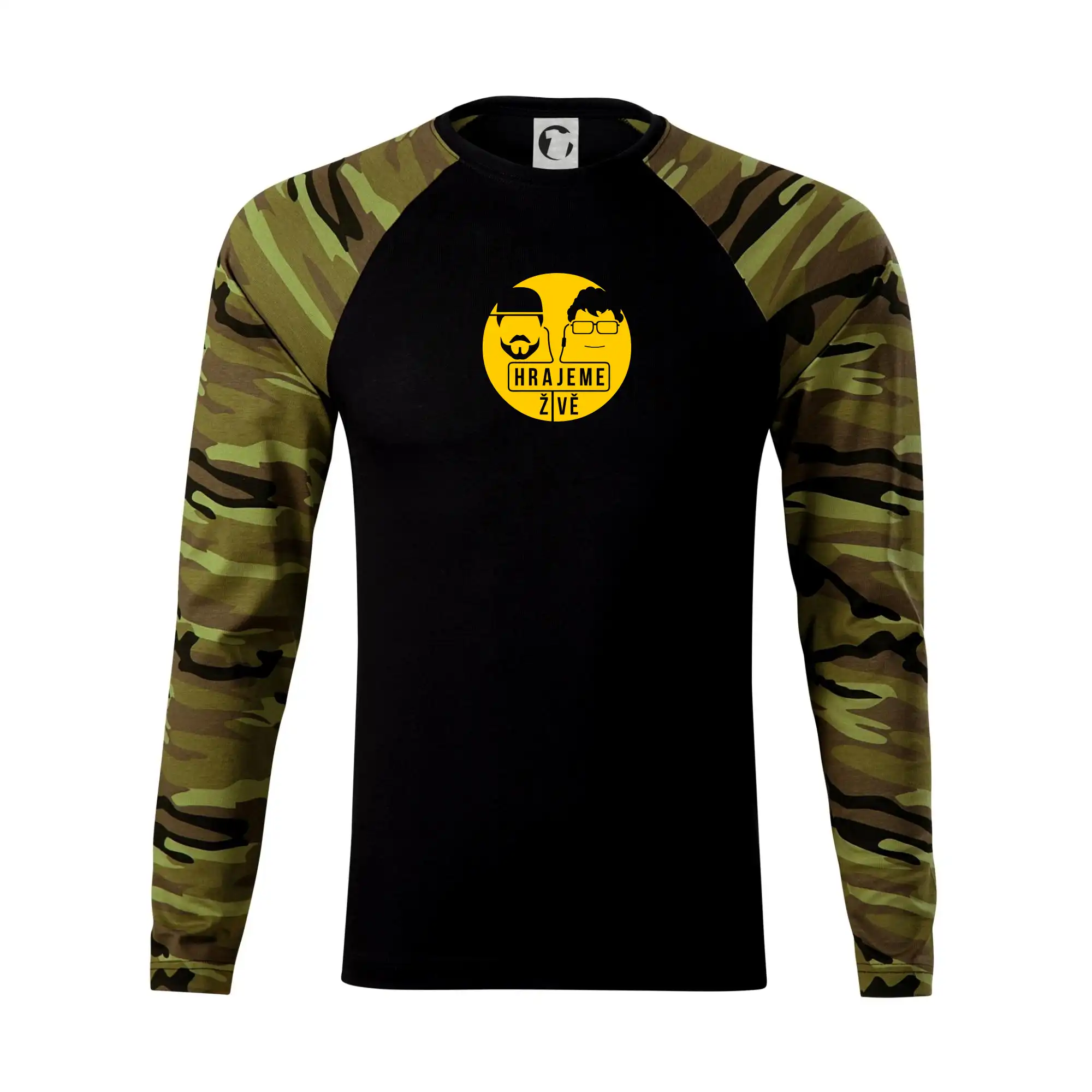Tričká, mikiny a šiltovky pre Youtubery - Vortex hrajeme živě - Camouflage LS
