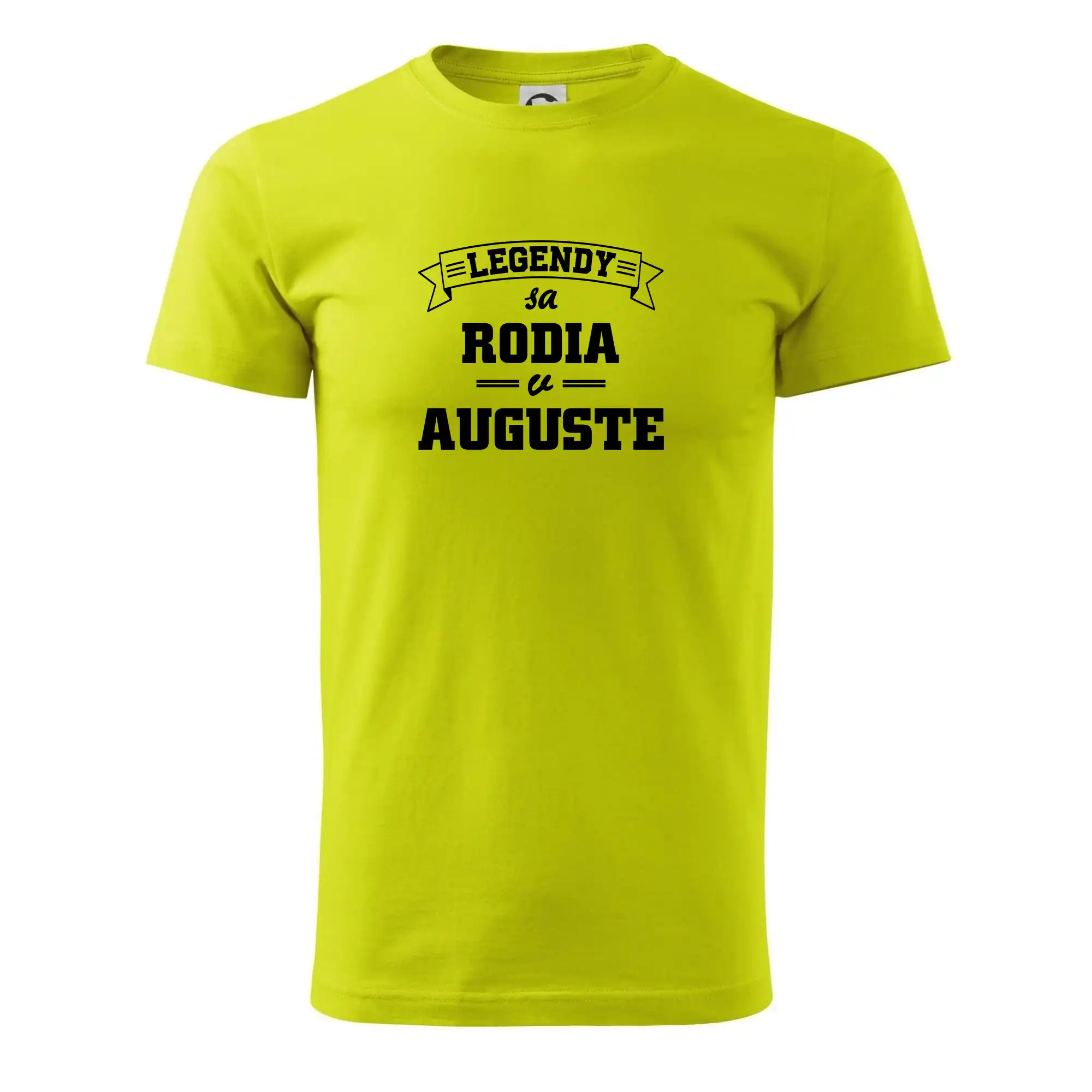 Tričká pre narodených v januáriv auguste - Legendy sa rodia v auguste - Pánske tričko nižšej gramáže