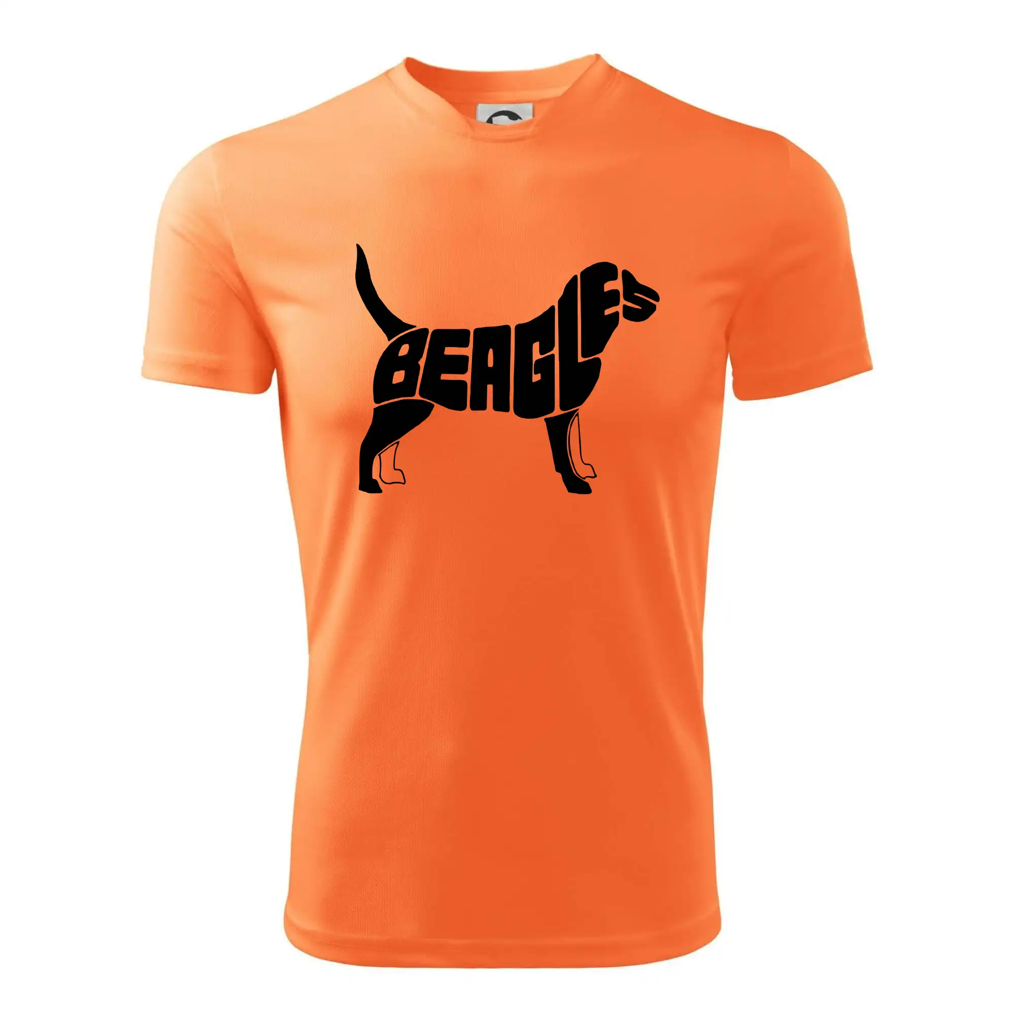 Bígl na tričku - Bígl - nápis v tele - Detské tričko športové