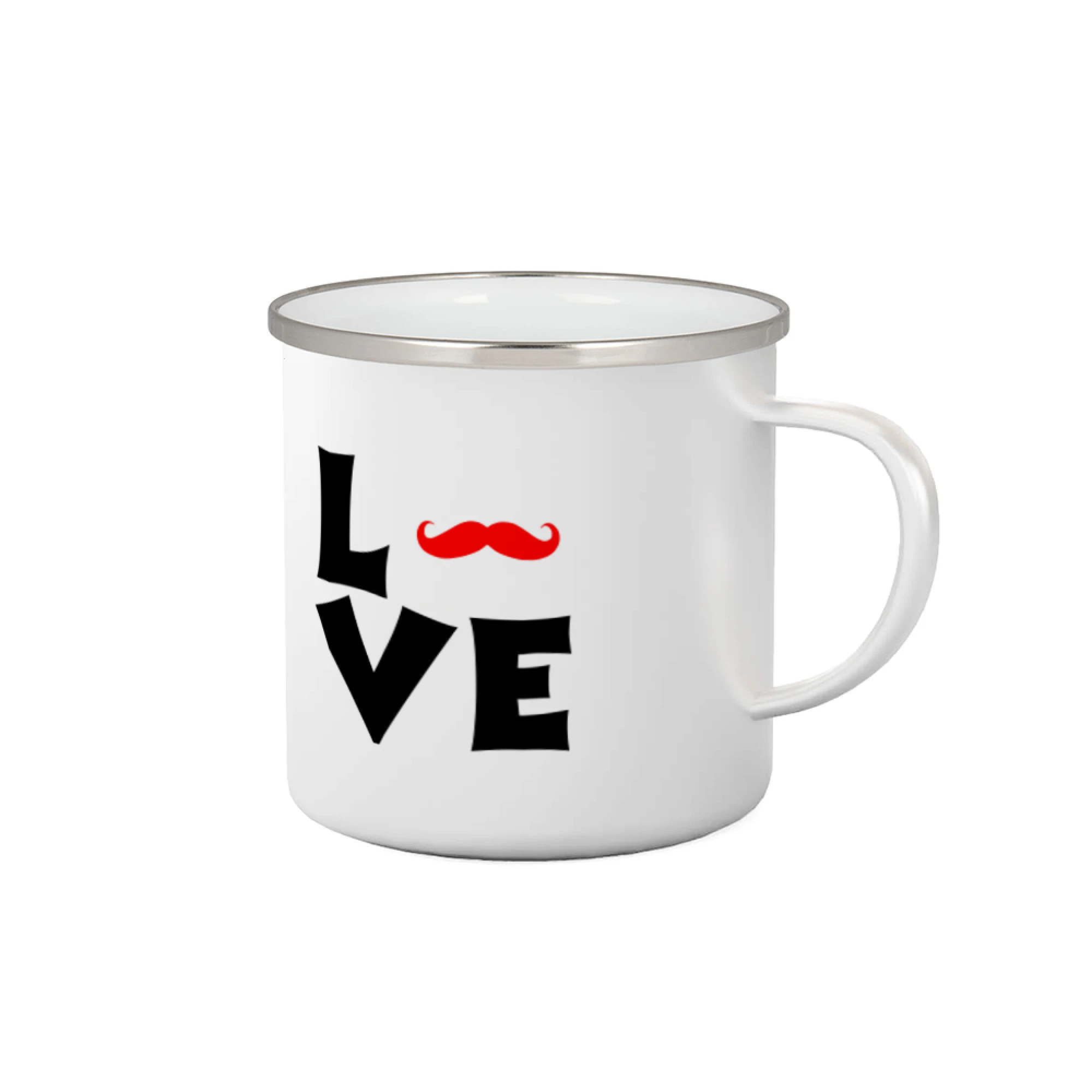 Tričká s fúzikmi - Love mustache - Plecháčik