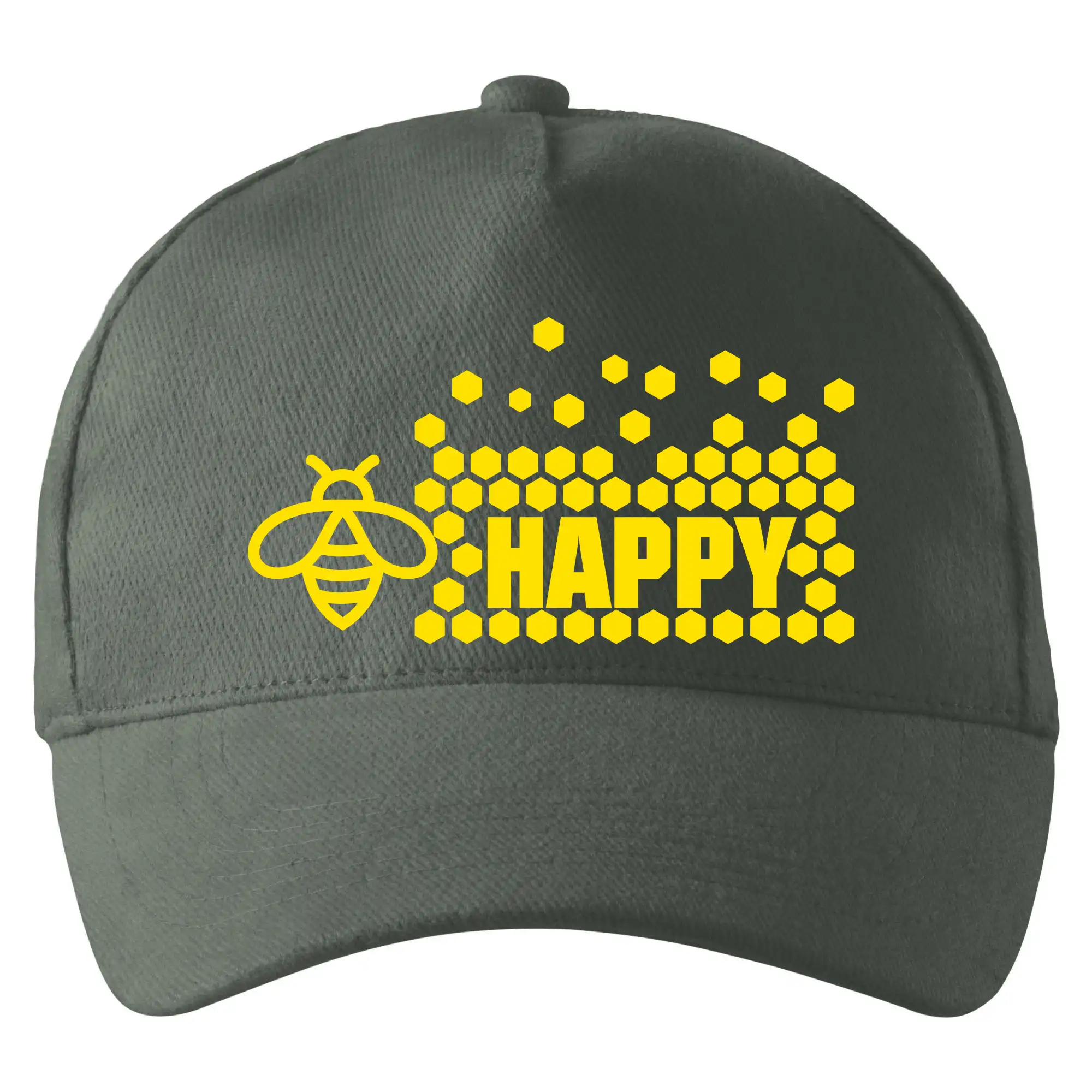 Bee Happy - Šiltovka so zahnutým šiltom a mosaznou sponou