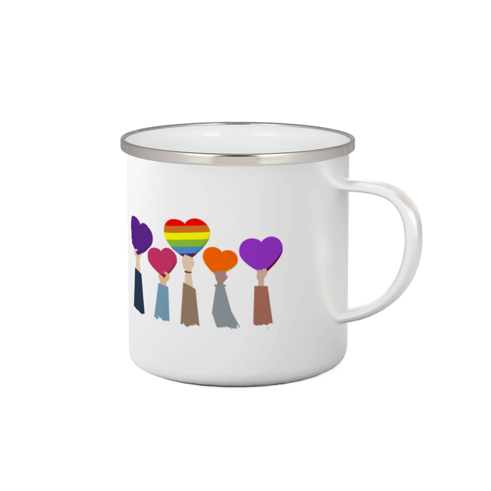 Tričká pre LGBT a Queer komunitu - LGBT ruky srdce - Plecháčik
