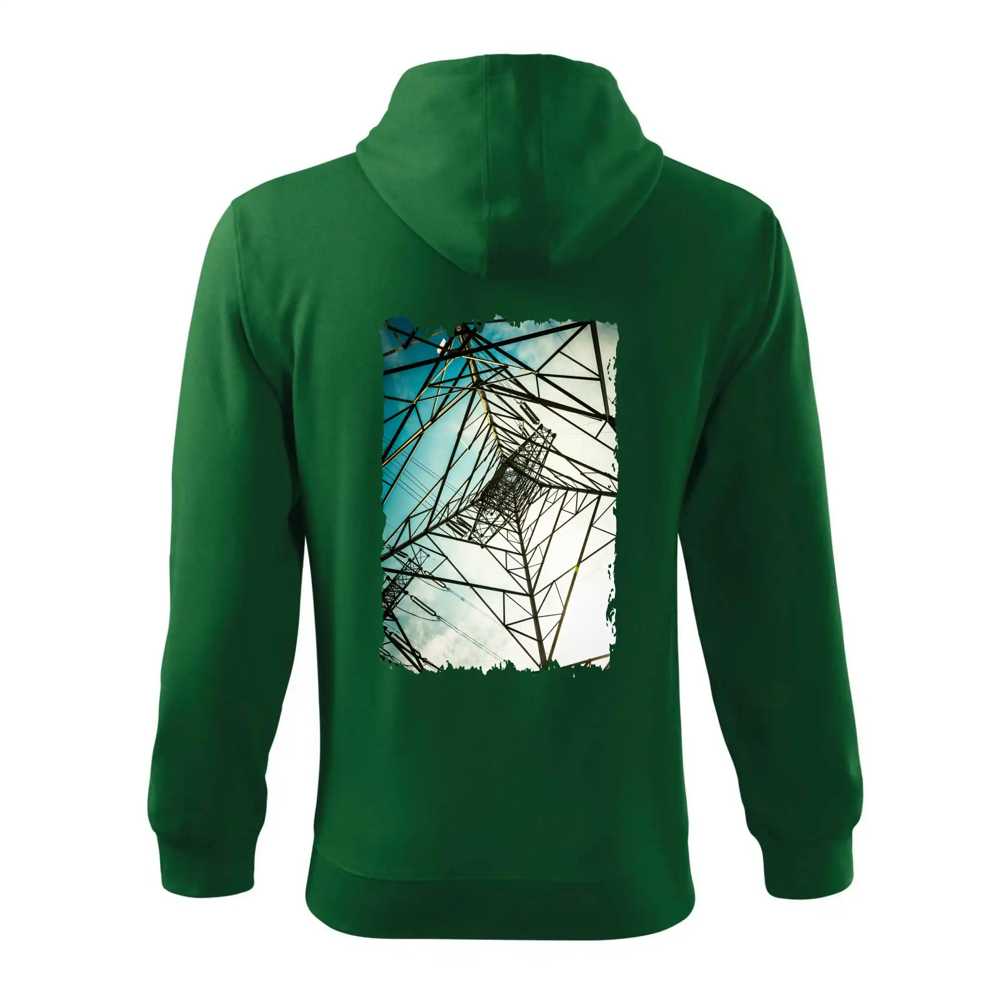 Barevné nebe - stožáry vysokého napětí