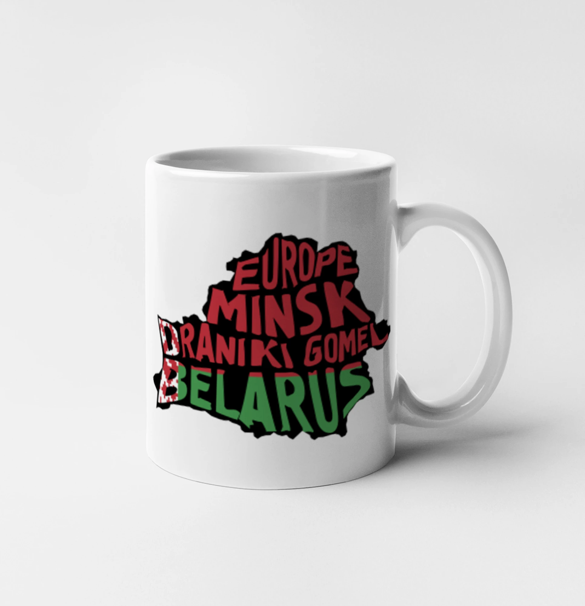 Mapy - názvy měst - Bělorusko