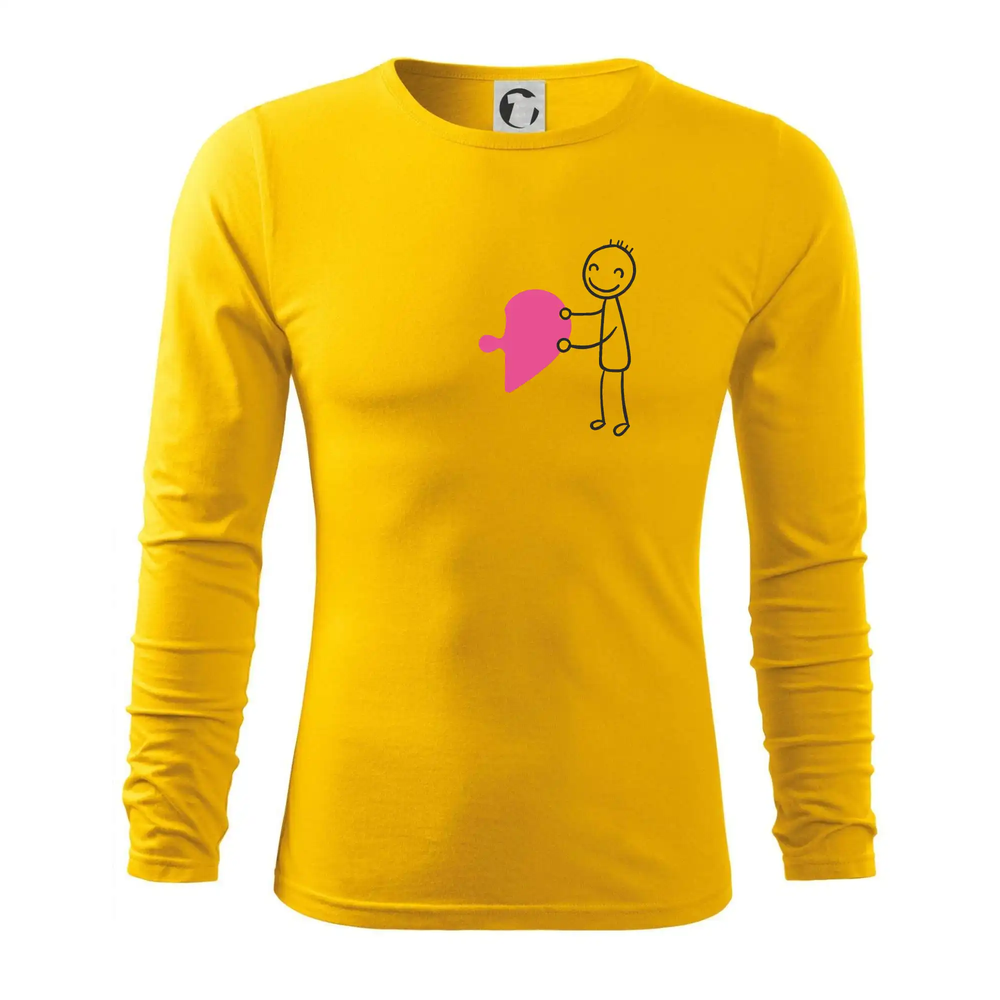 Párové tričká puzzle postavička - Tričko s dlhým rukávom FIT-T long sleeve