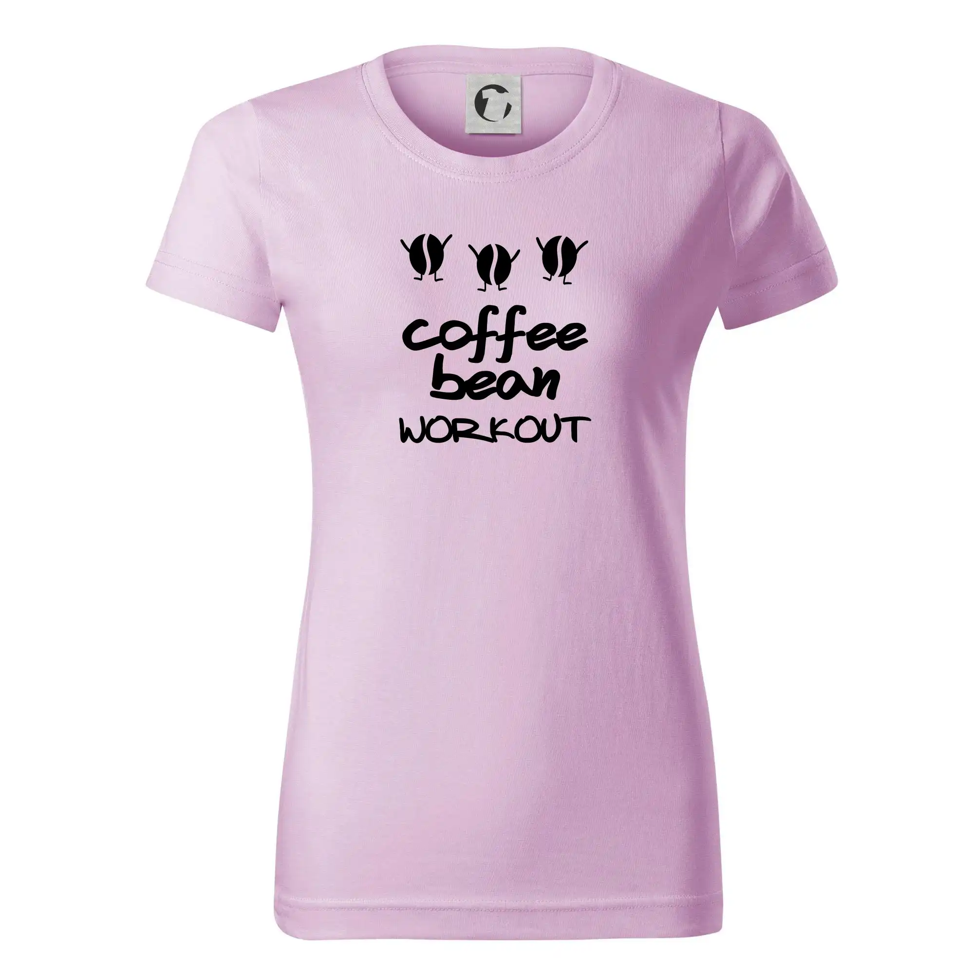 Motívy pre baristu a milovníkov kávy - Coffee bean workout - Dámske tričko basic - ľahko voľnejšie a dlhšie