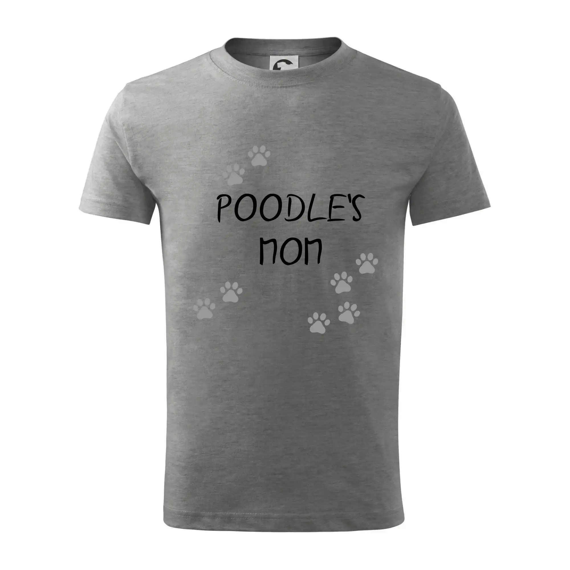 Ostatné psie plemená - Poodle`s mom (Pudl) (Reflexné labky) - Tričko detské bavlnené