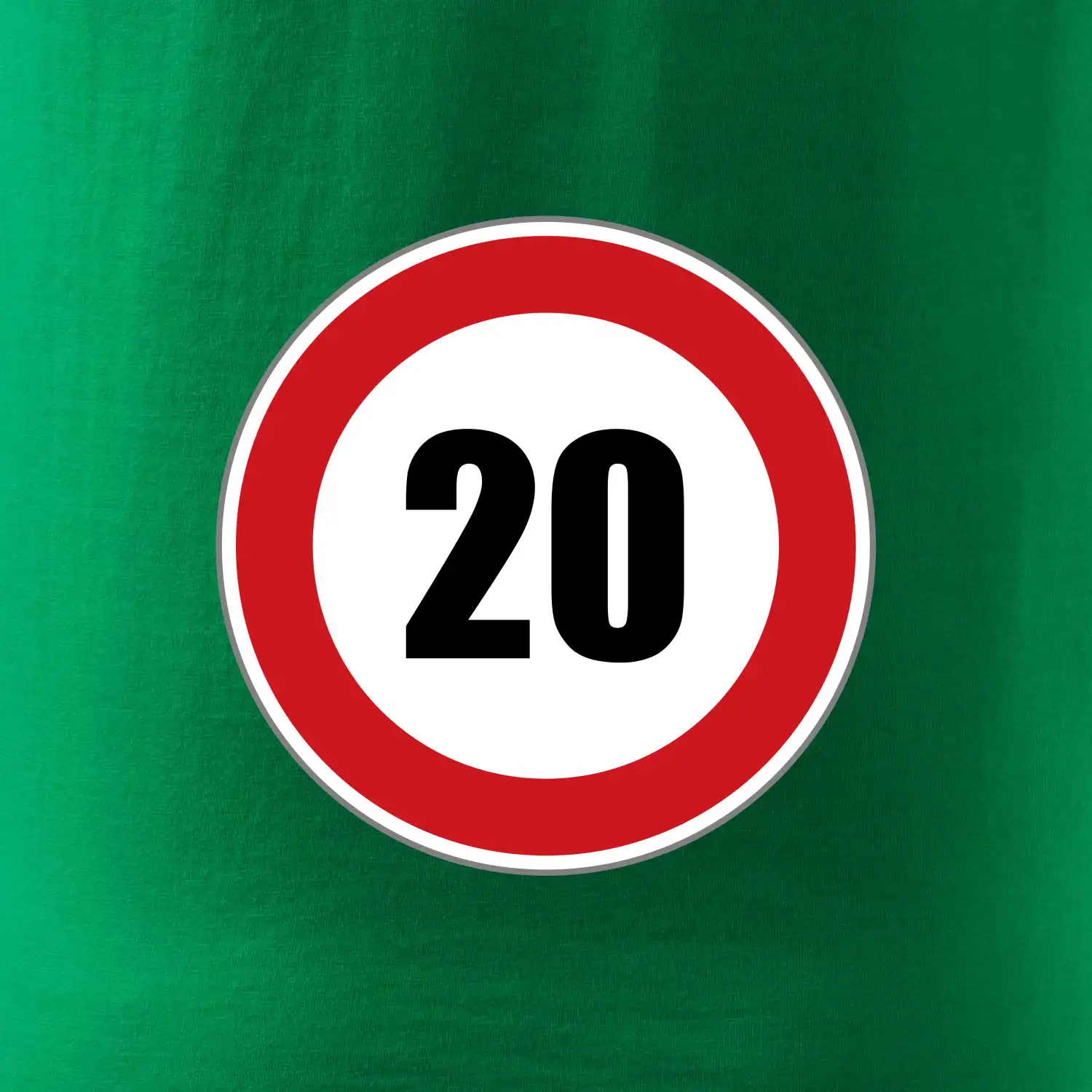 Dopravní značka - omezení rychlosti 20