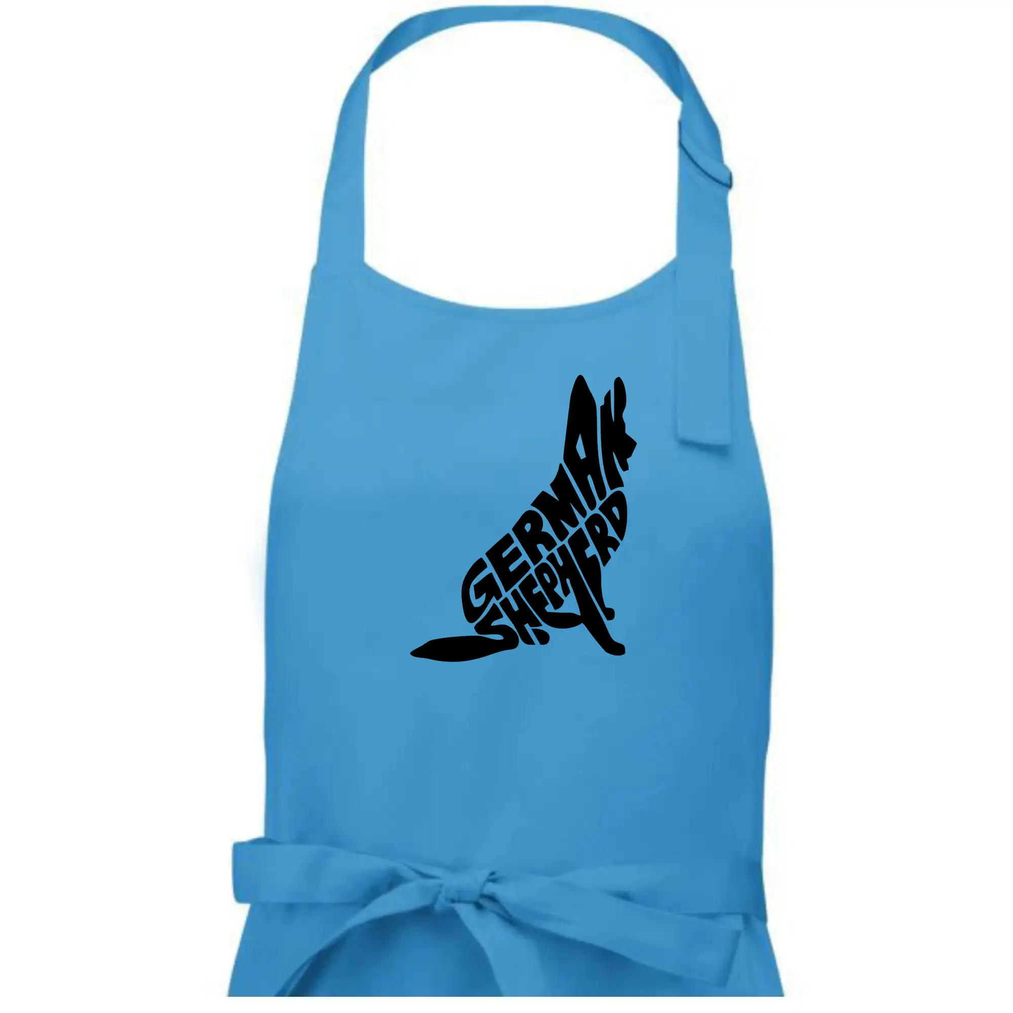 Německý ovčák sedící napis