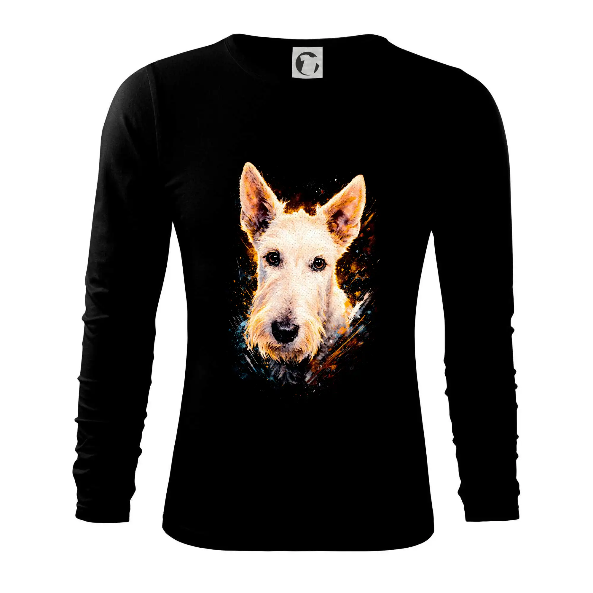 Ostatné psie plemená - Obrázok poltón Škótsky teriér - Tričko s dlhým rukávom FIT-T long sleeve