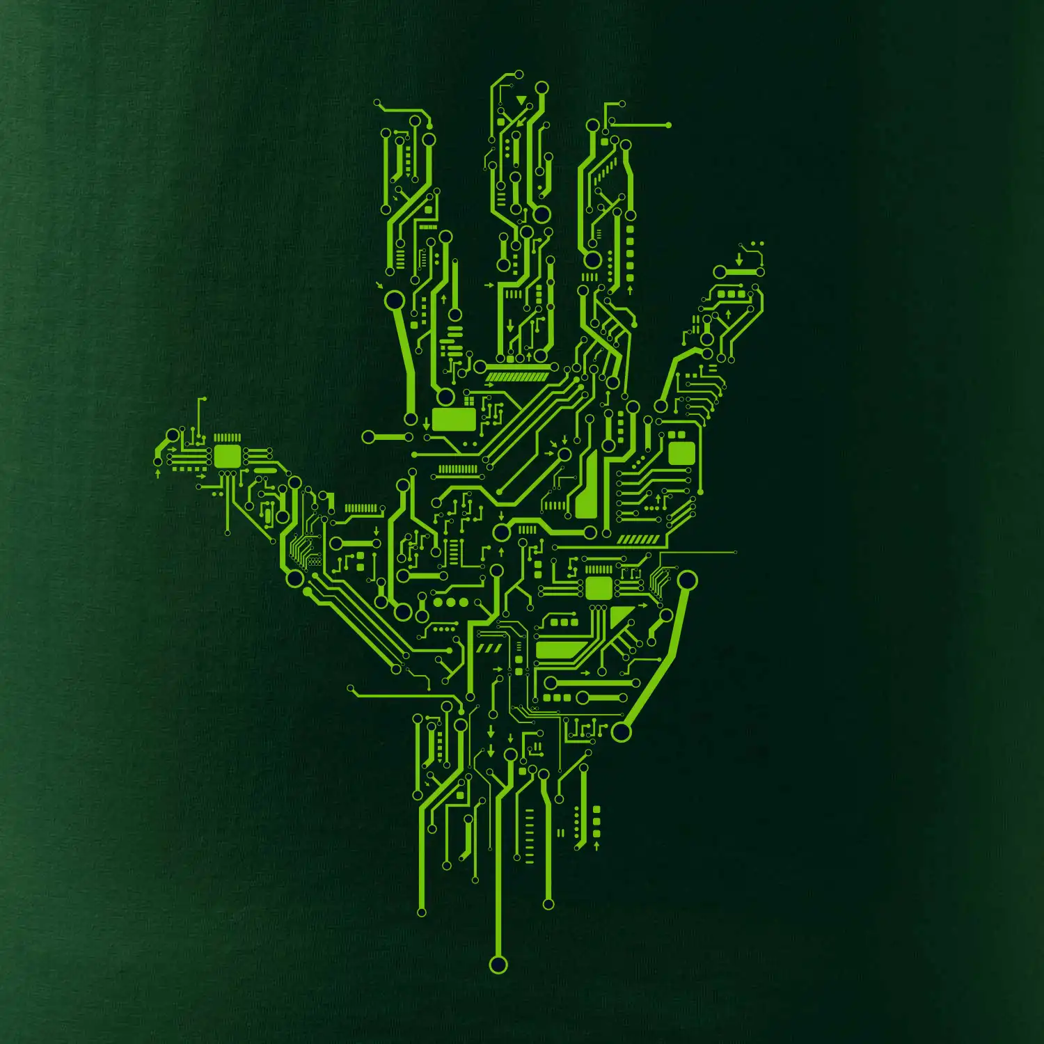 Tištěný spoj ruka