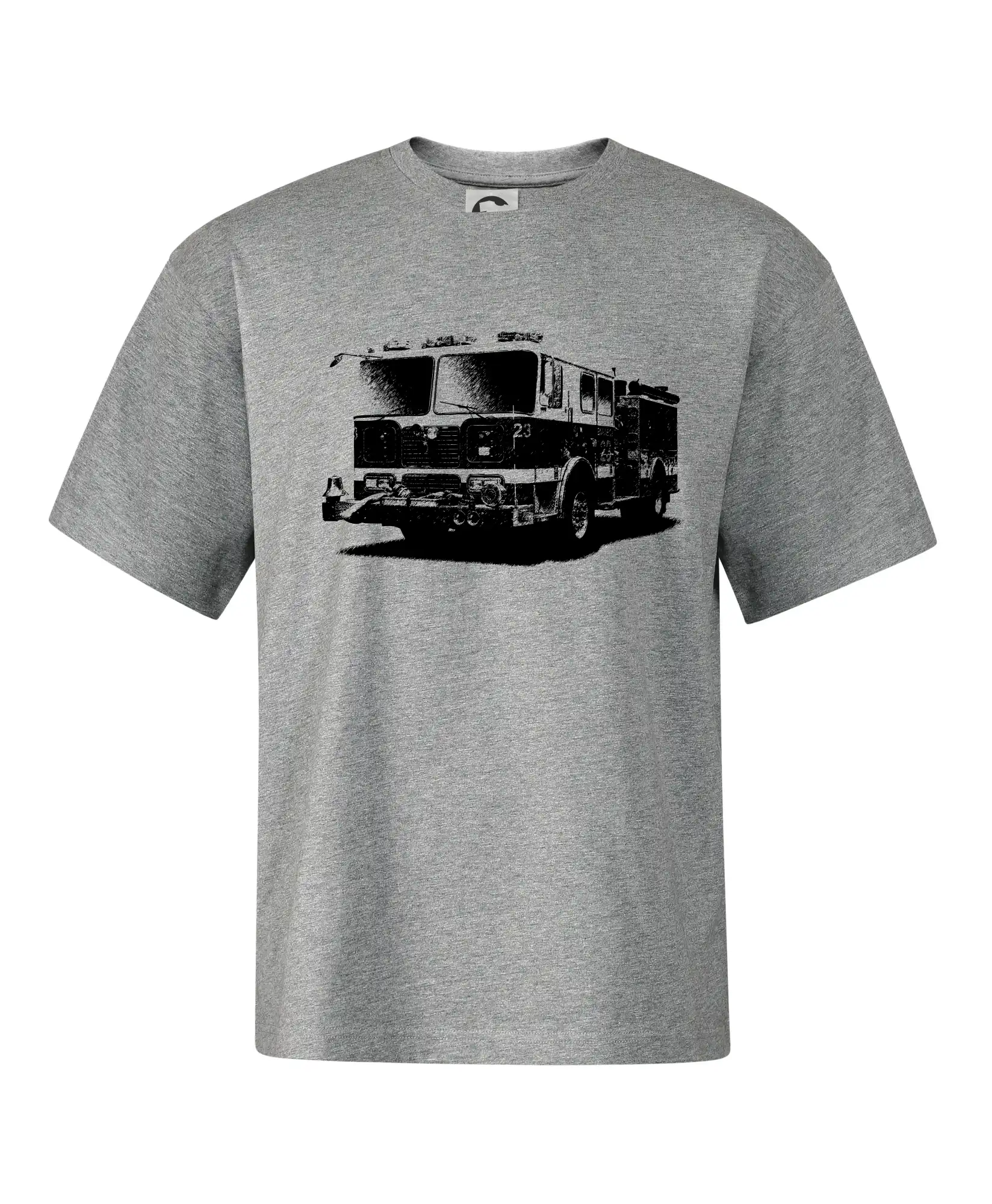 Originálne tričká pre hasičov - Hasičské auto americkej - Stage unisex - OVERSIZE