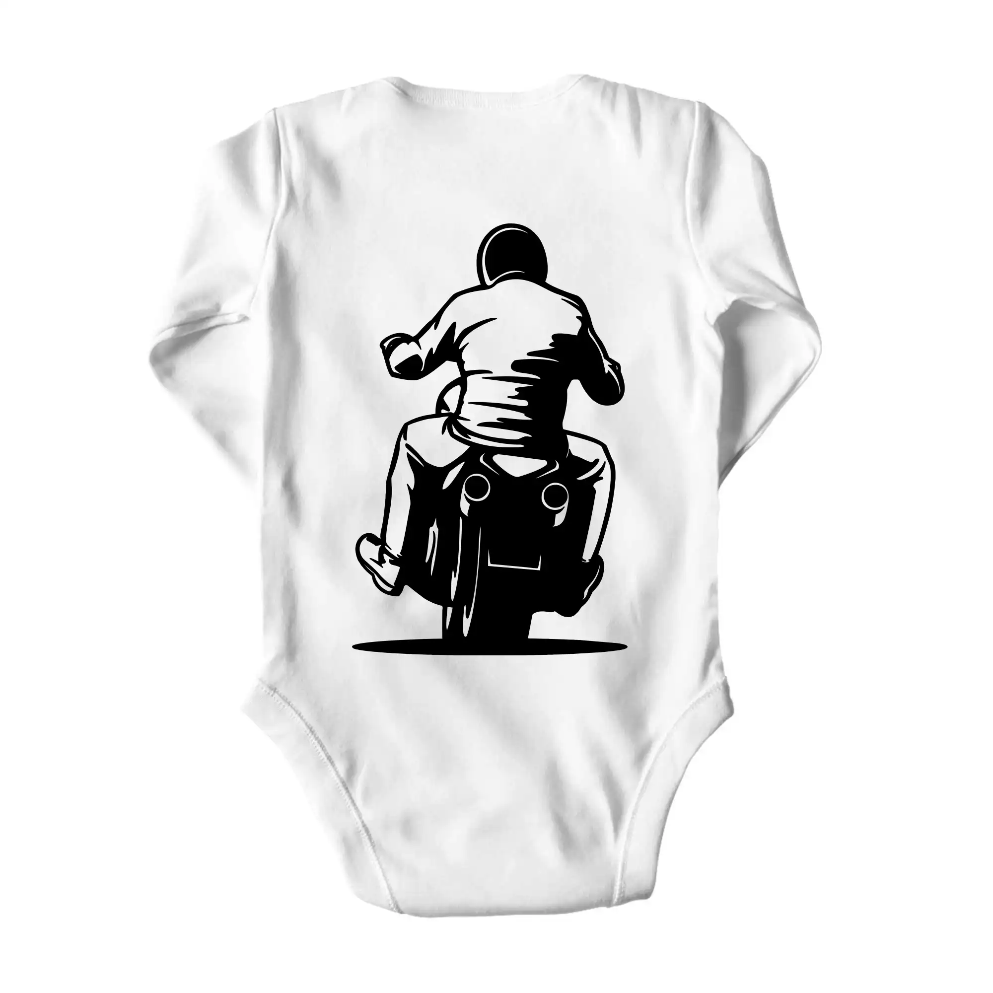 Chopper triko - Motorkář na zádech - chopper - Body dojčenské s dlhým rukávom