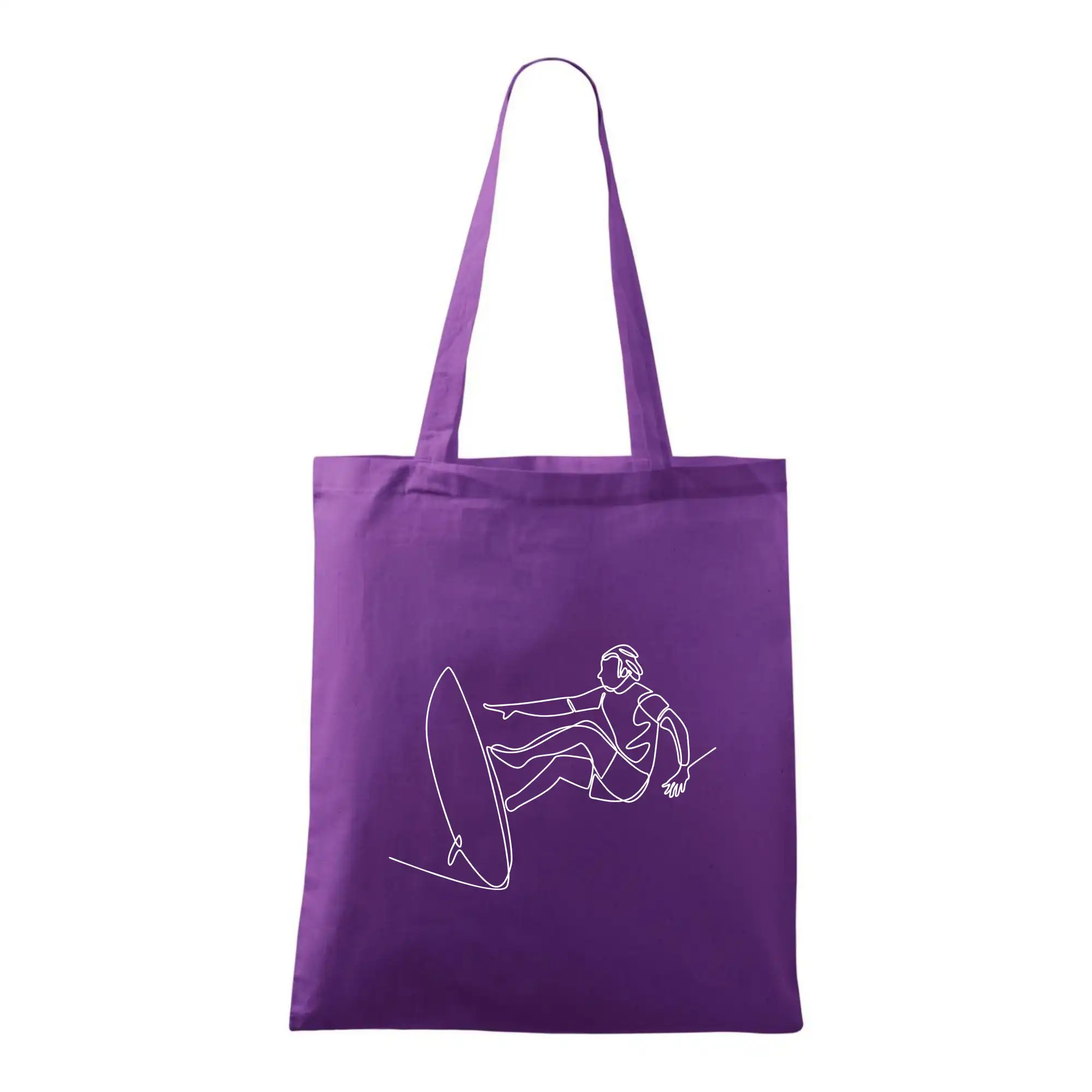 Surfař na vlně jedním tahem