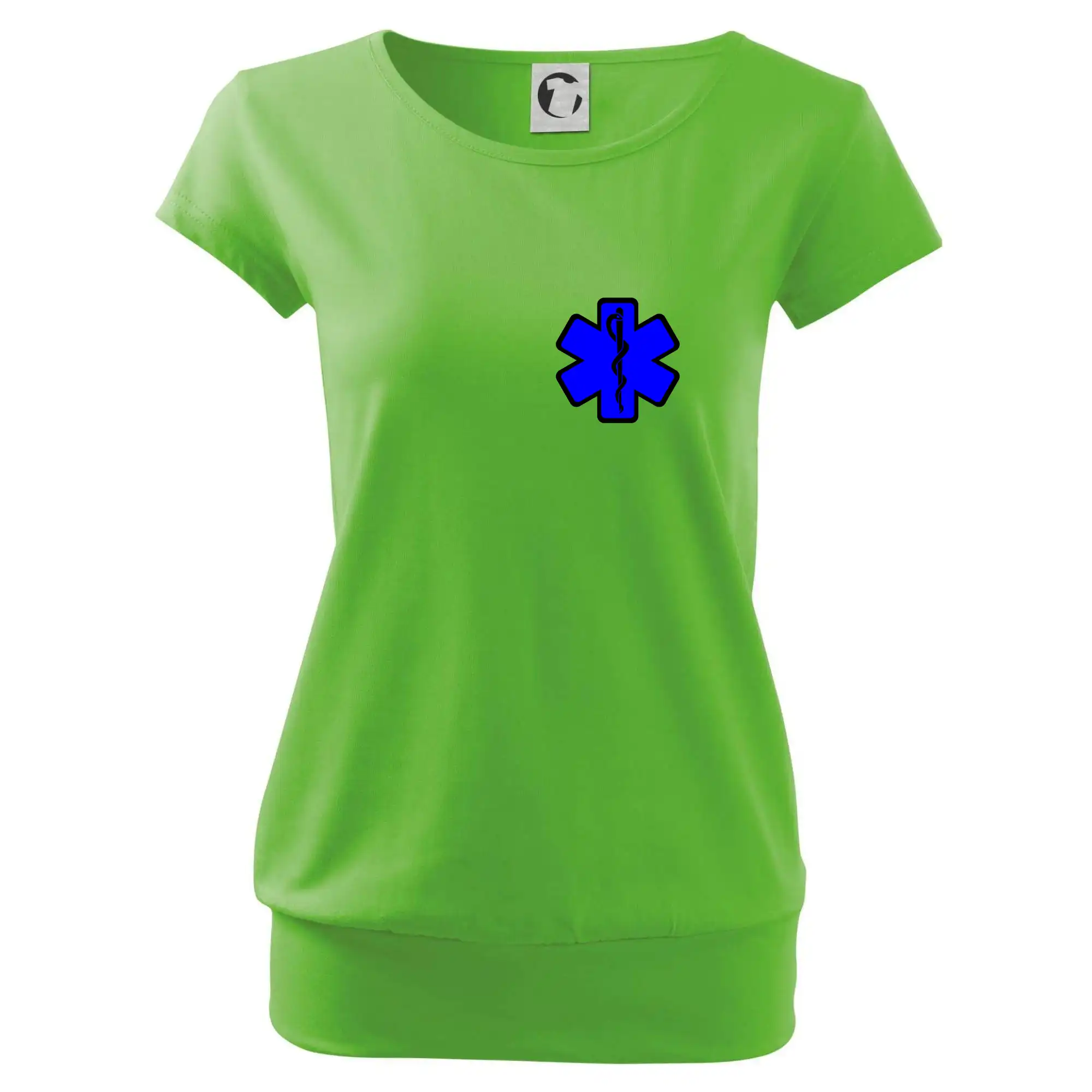 Tričká a mikiny pre záchranárov a lekárov - Kvalitné oblečenie pre zdravotníkov - Rescue - Hviezda na prsníku + nápis na chrbte - Voľné tričko city