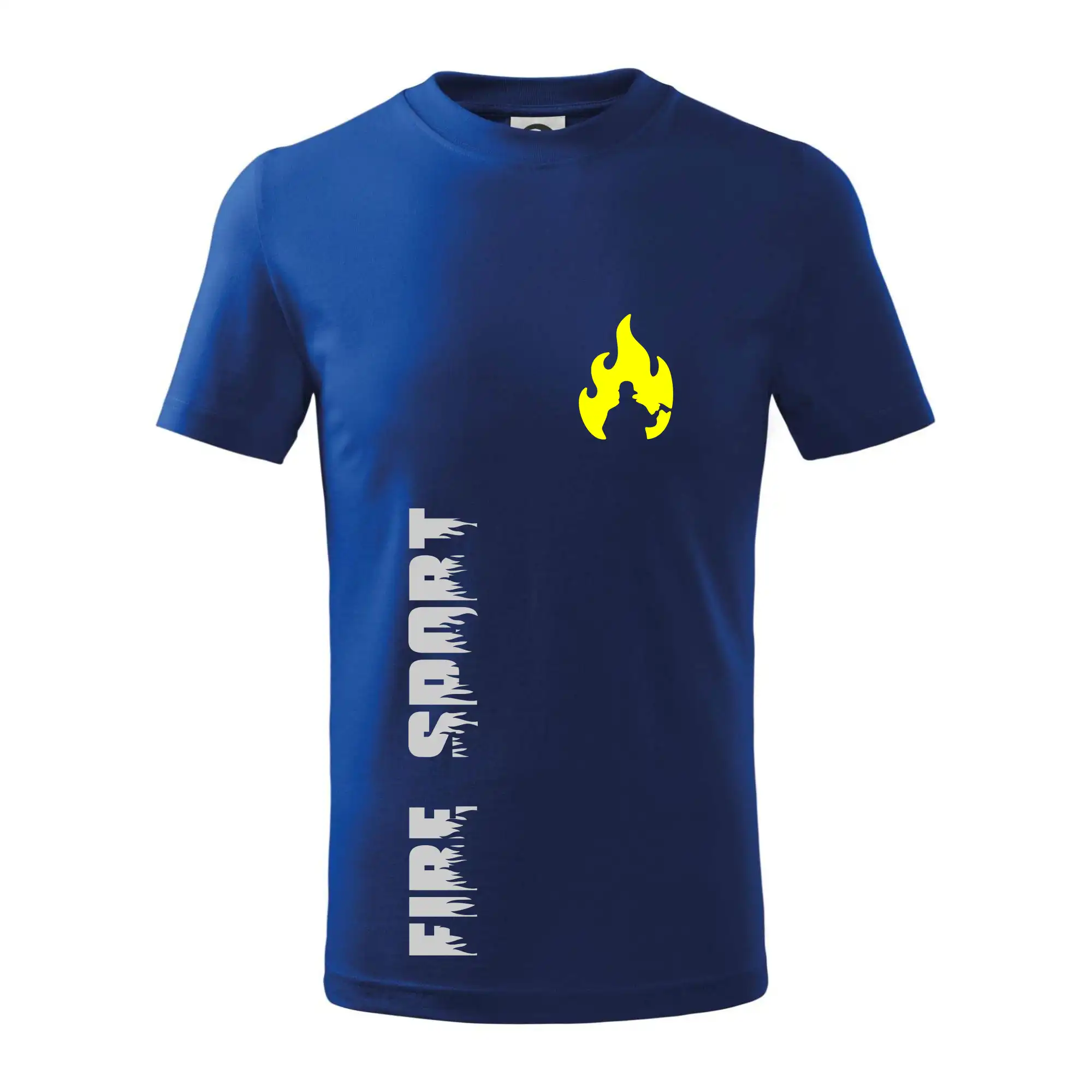 Originálne tričká pre hasičov - Hasiči - Váš názov - FLUO + Reflexná potlač - Tričko detské bavlnené