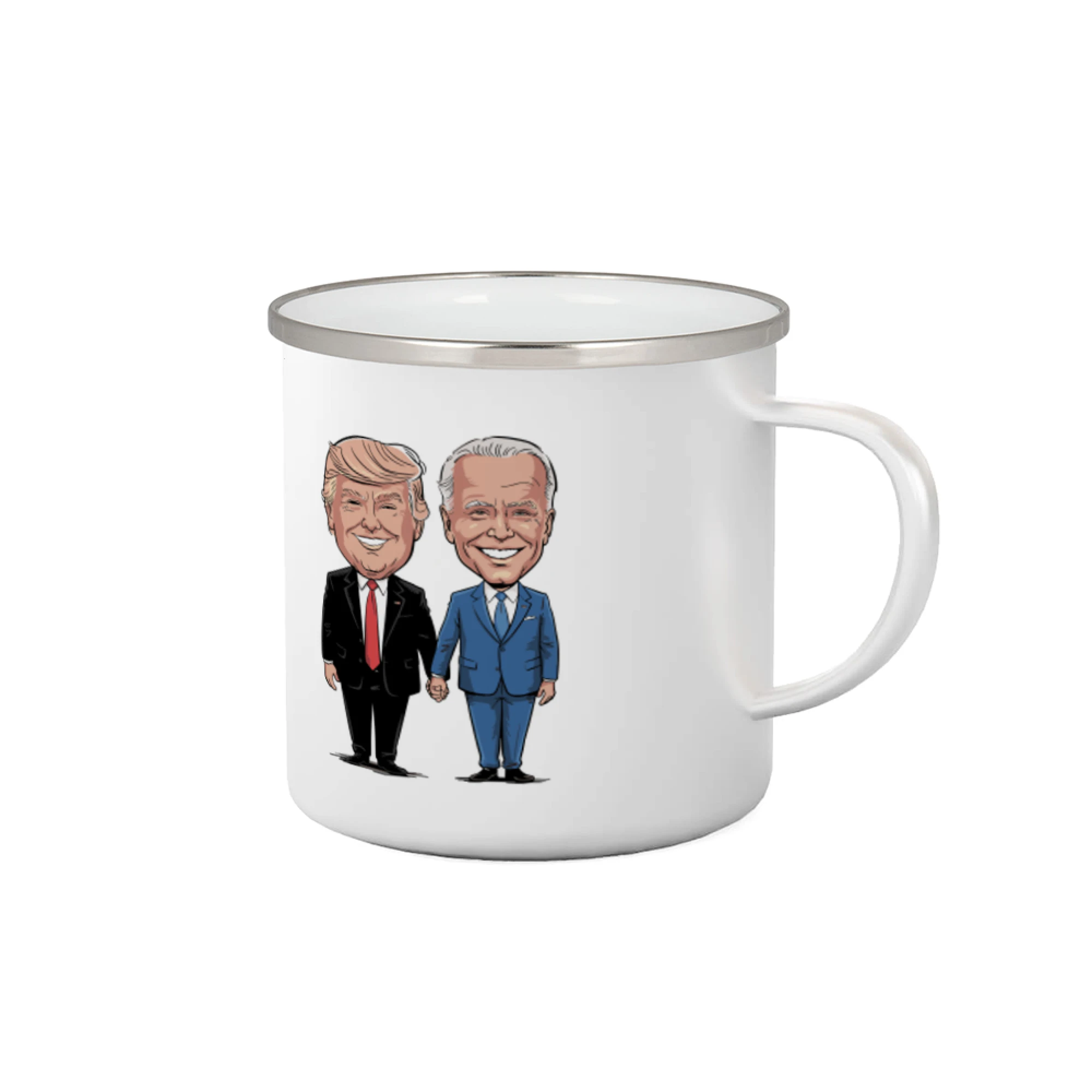 Politické tričká - Trump a Biden - veľký kamaráti - Plecháčik