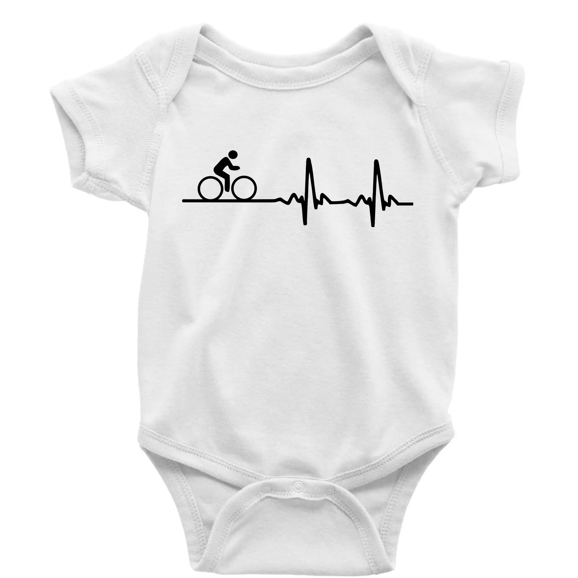 Tričko ako darček pre cyklistu - Cyklo ekg - bicykel - Body dojčenské s krátkym rukávom