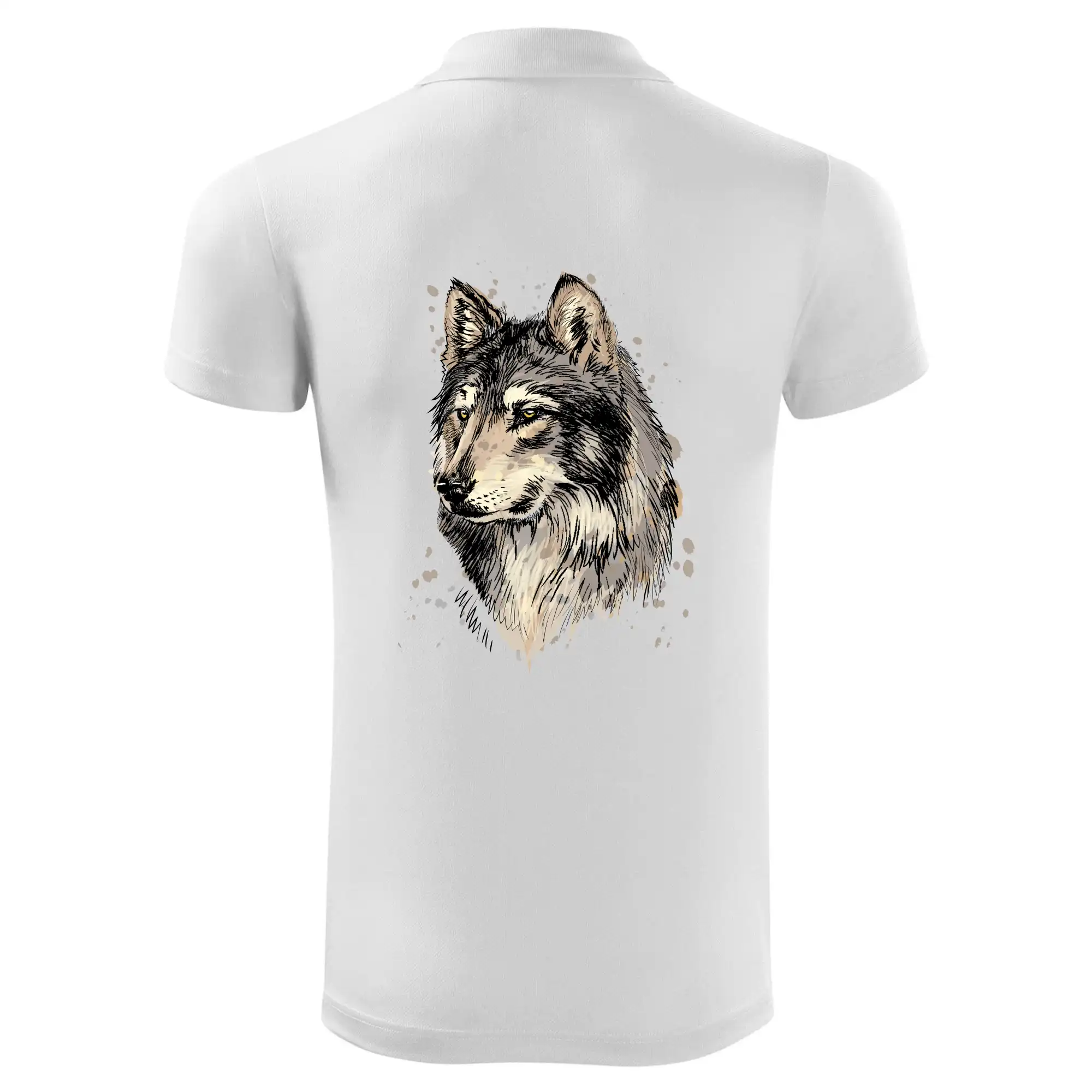 Hlava vlka kreslená