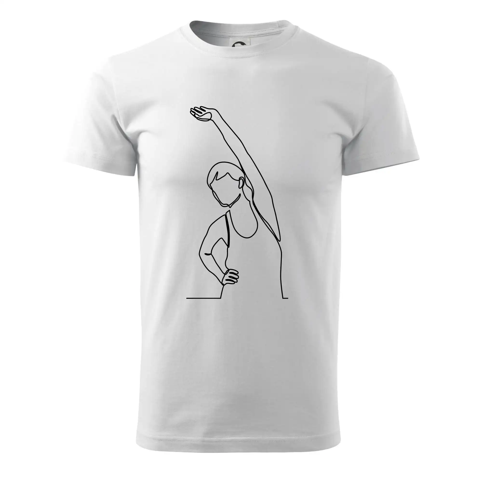 Protahující se žena jedním tahem