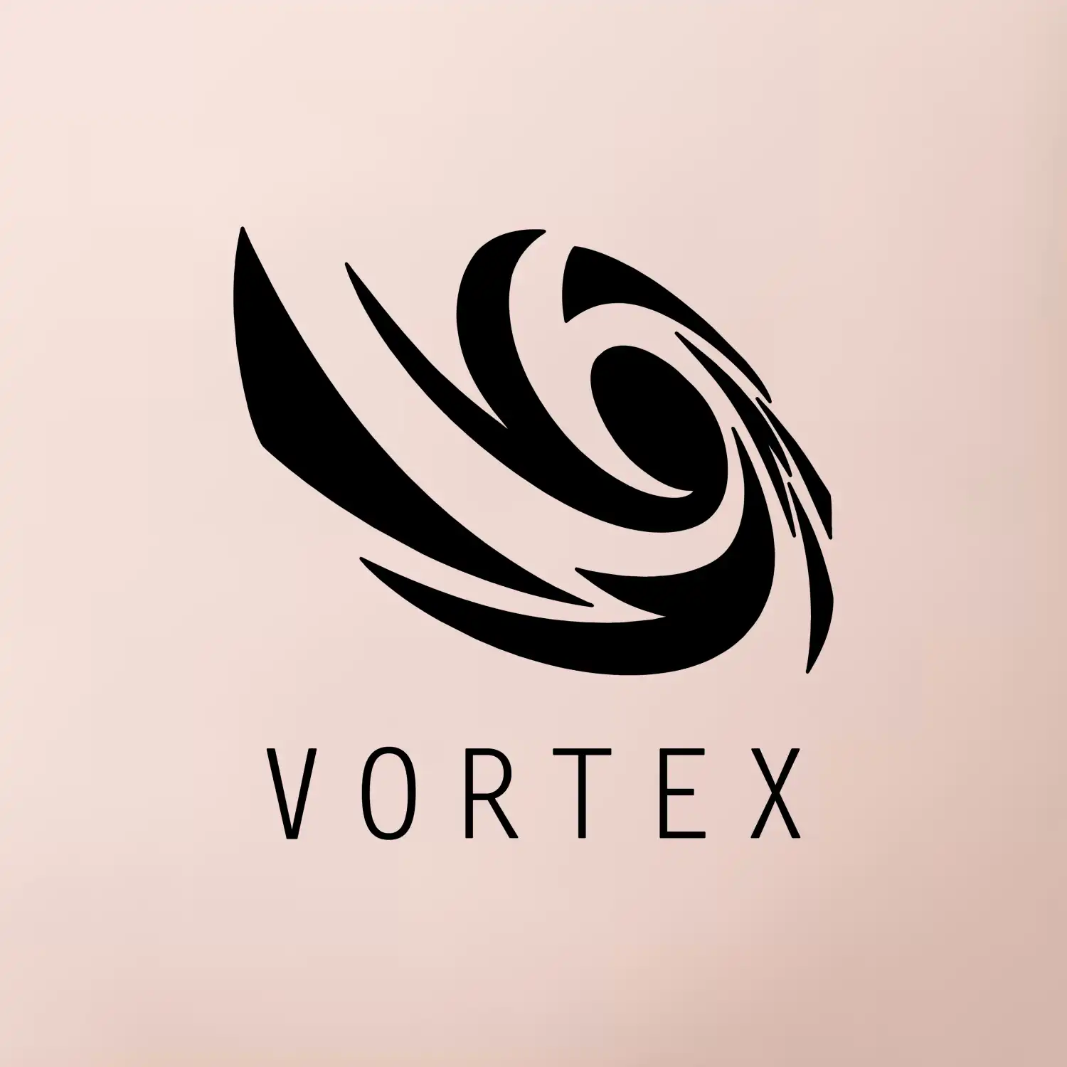 Vortex logo jednobarevné