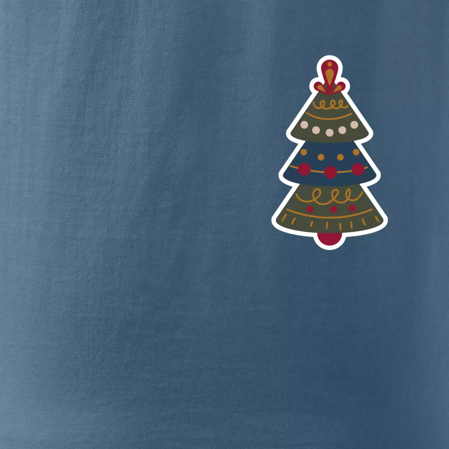 Folklor na prsu vánoční stromek