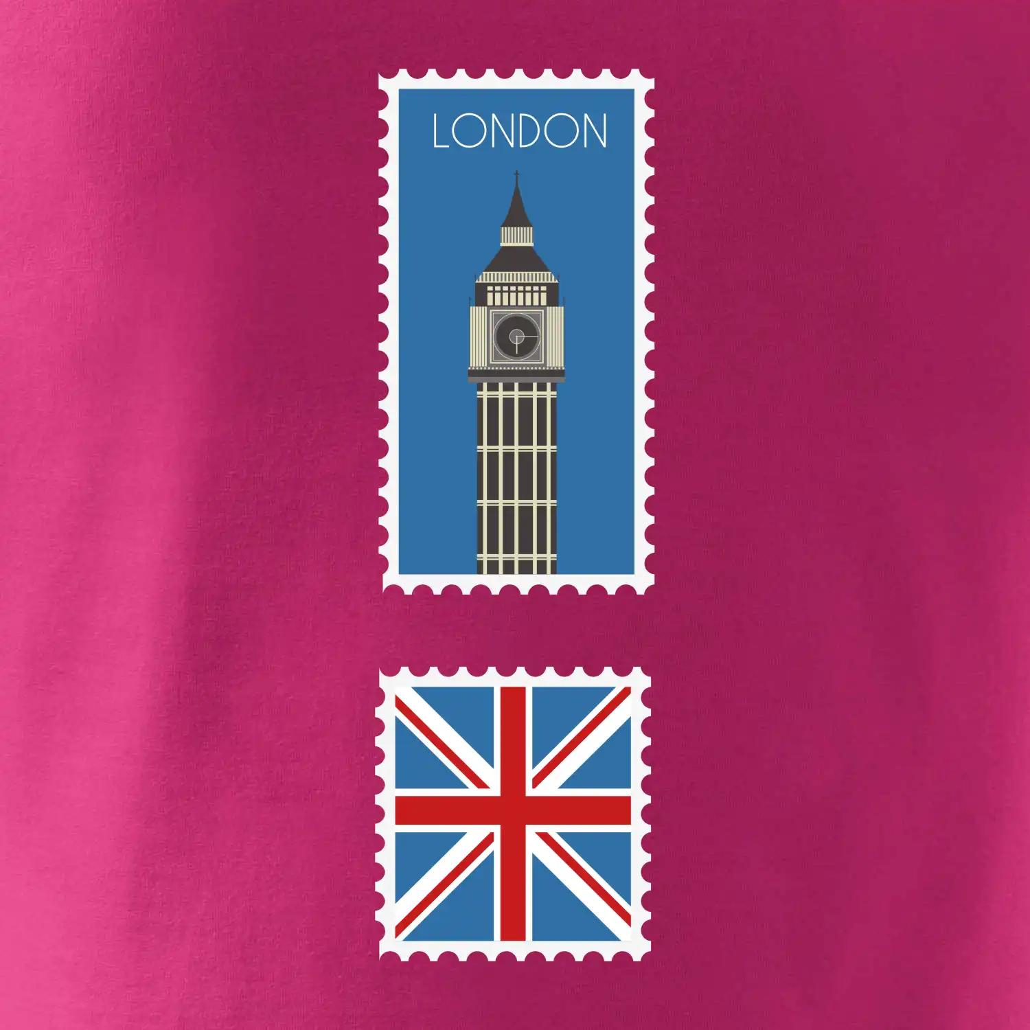 Londýn známka barevná
