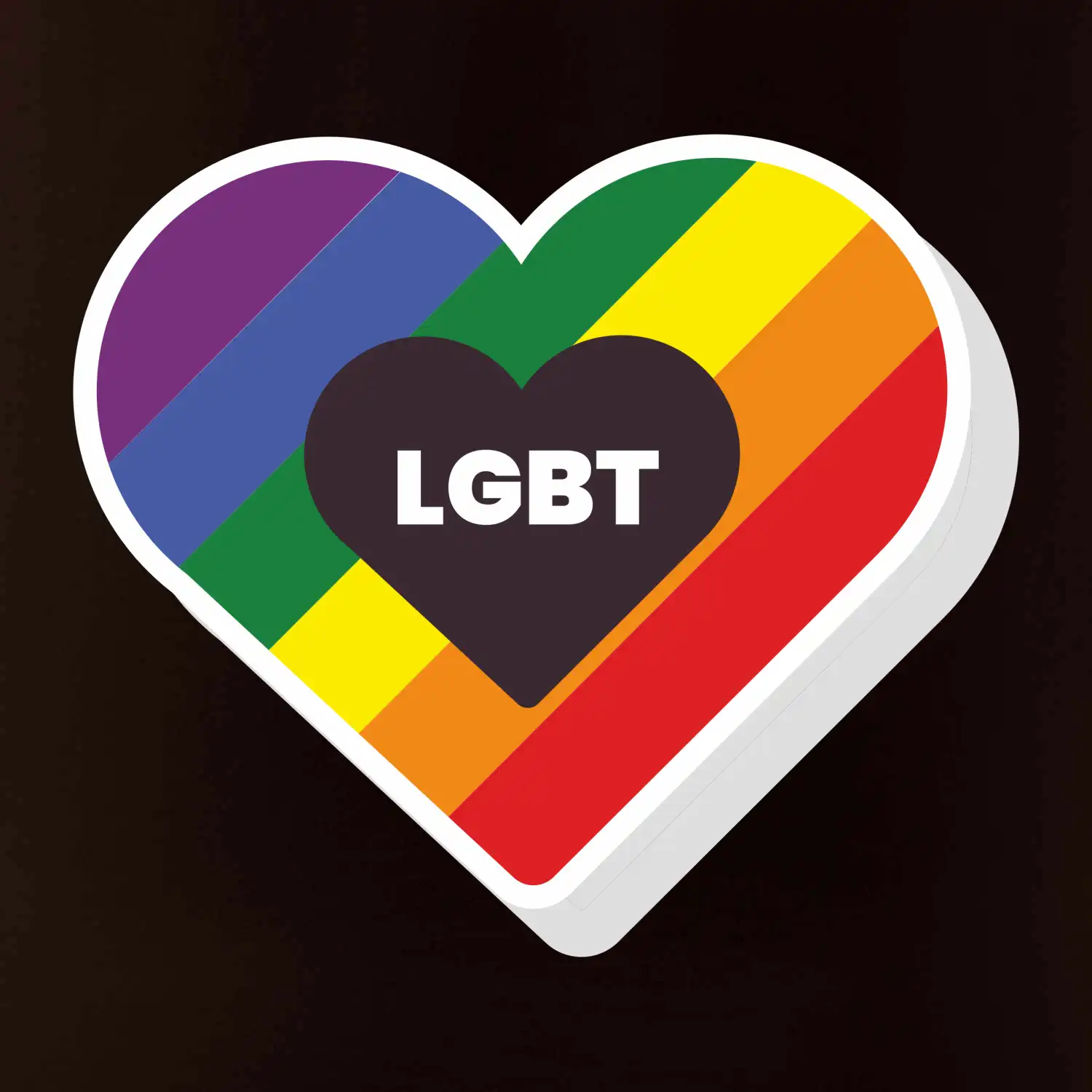 LGBT srdce duhové