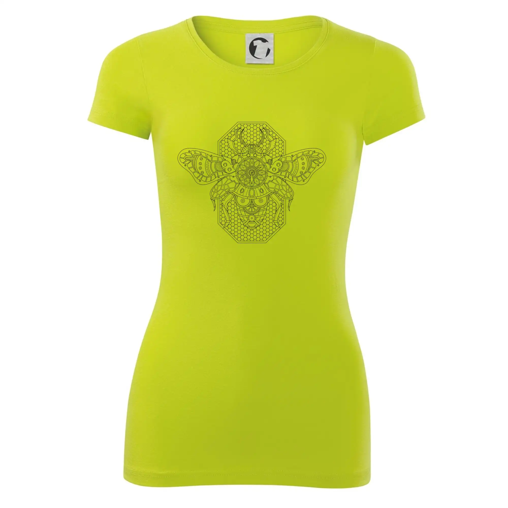 Steampunk včela černobílá