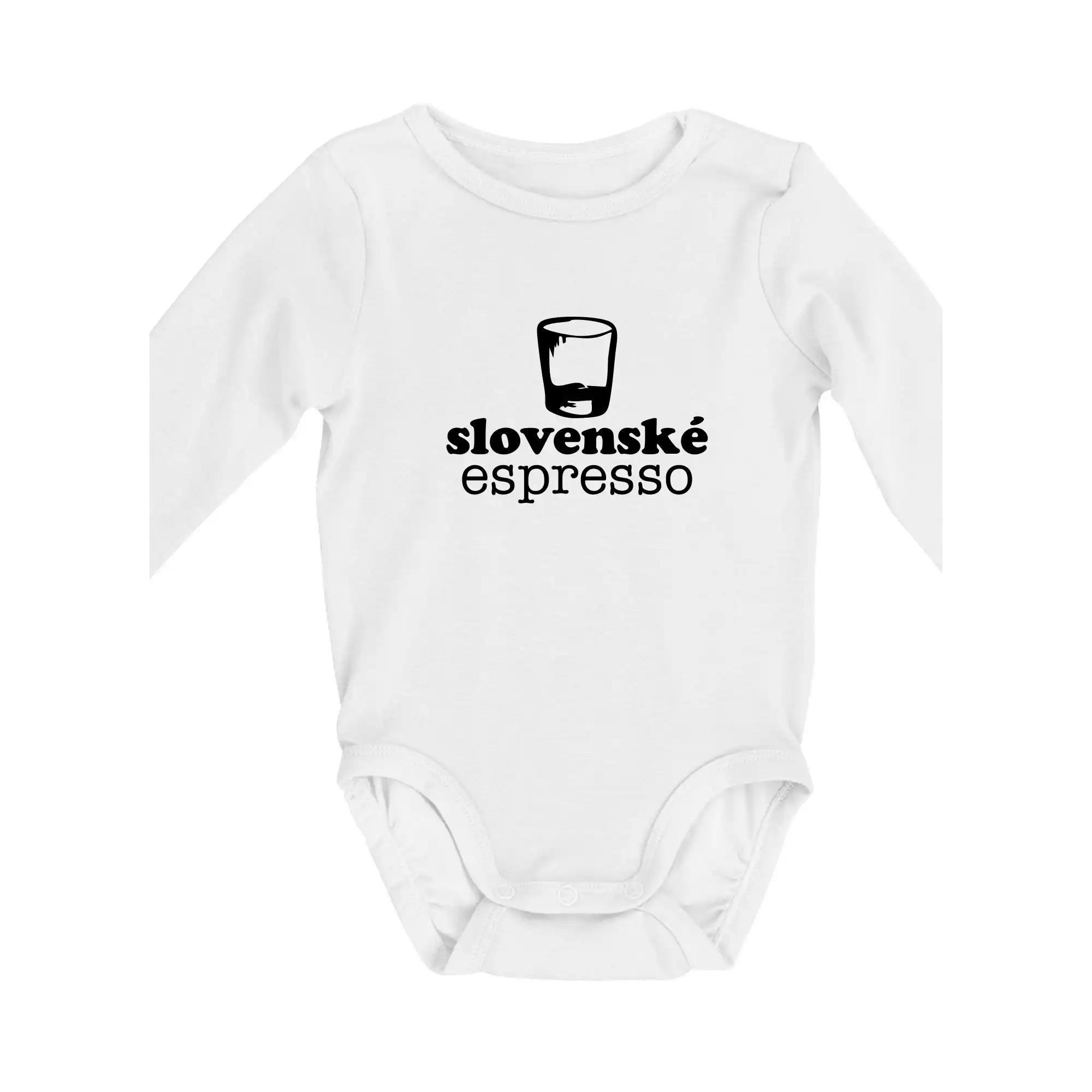 Slovenské espresso - Body dojčenské s dlhým rukávom