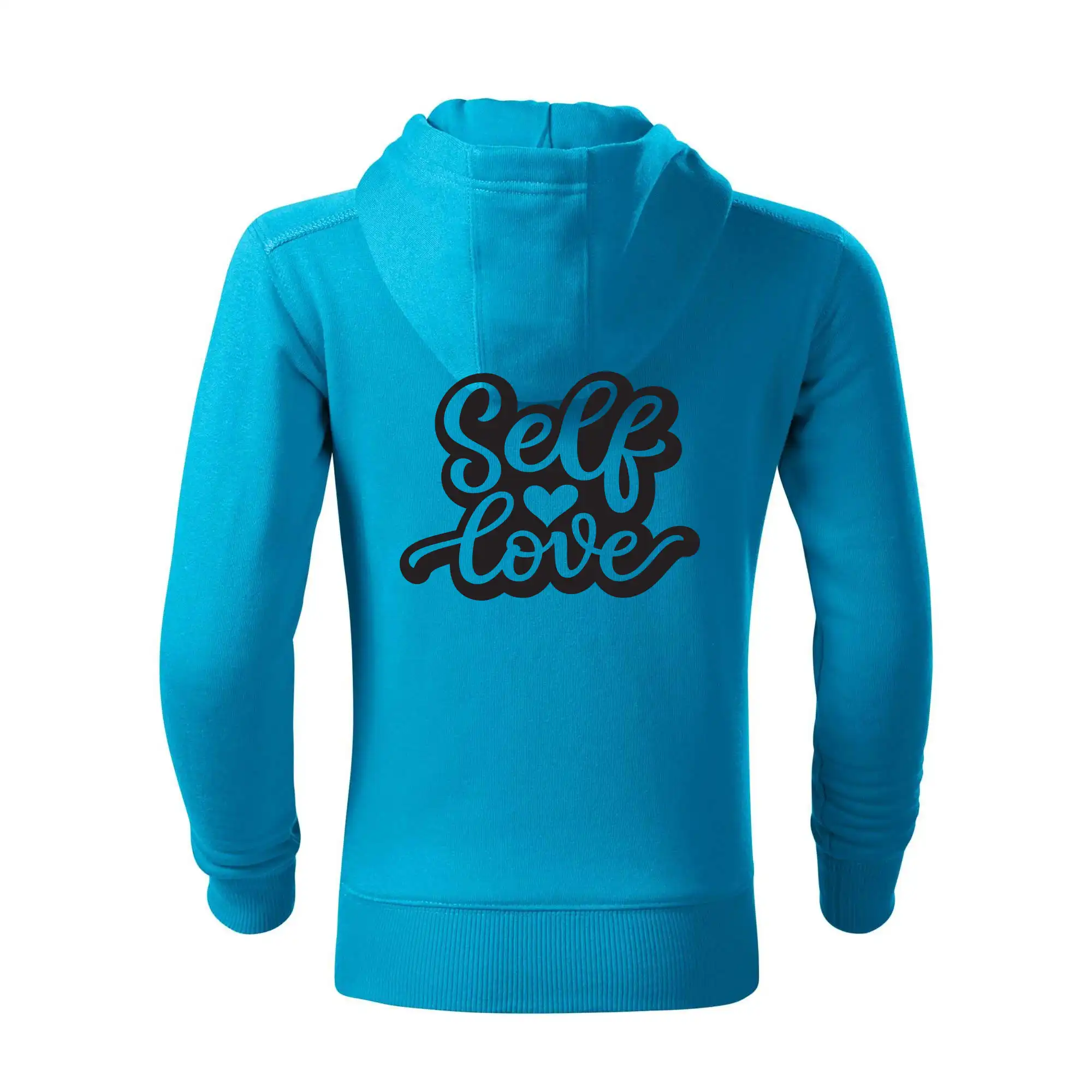 Tričká pre zamilovaných - Self love - Detská s kapucňou na zips