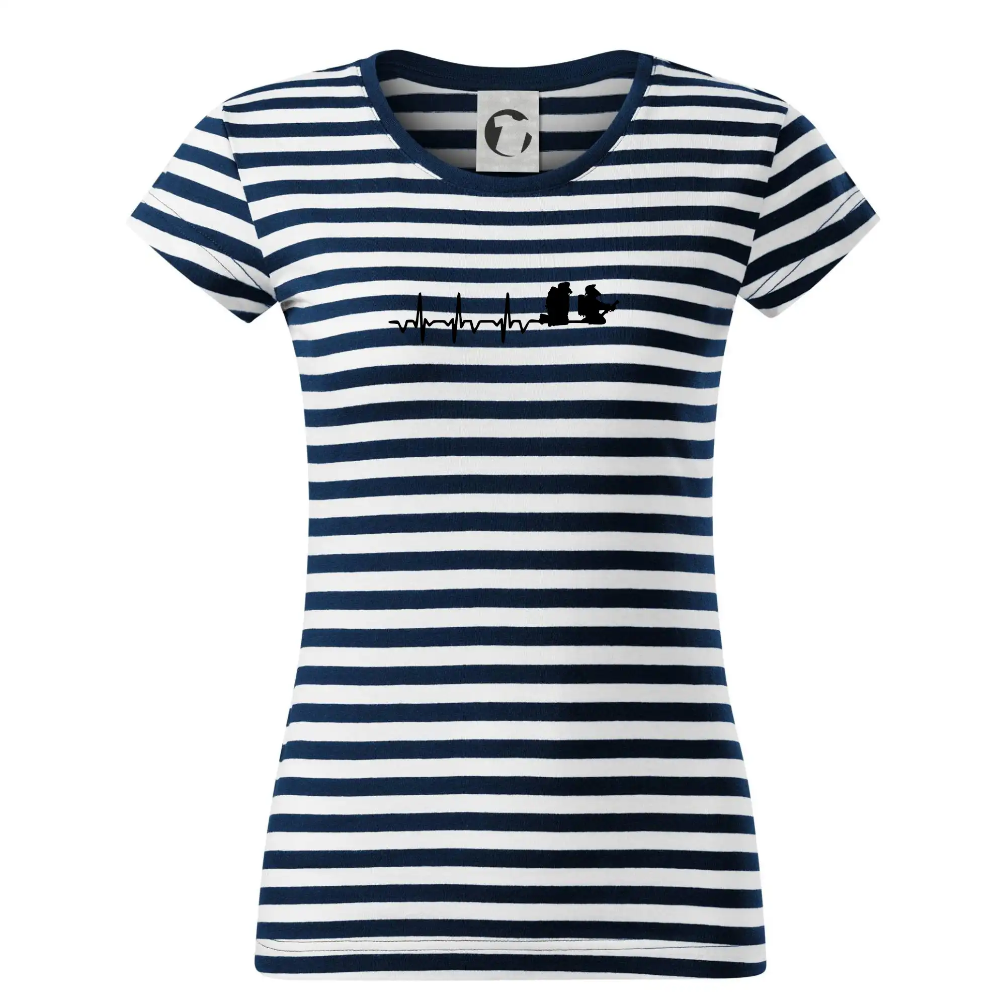 Originálne tričká pre hasičov - EKG hasiči - Tričko na vodu