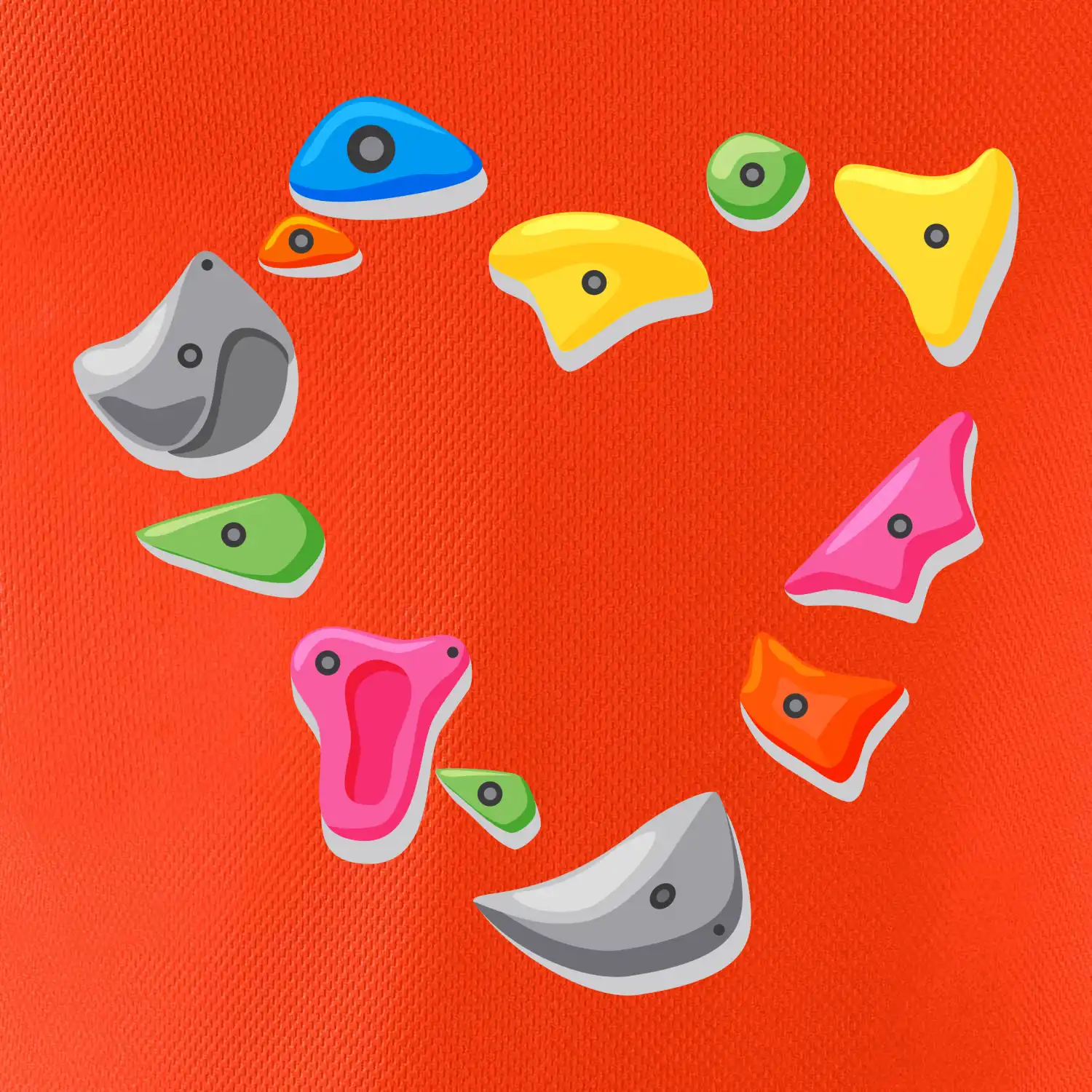 Lezení na stěně - srdce